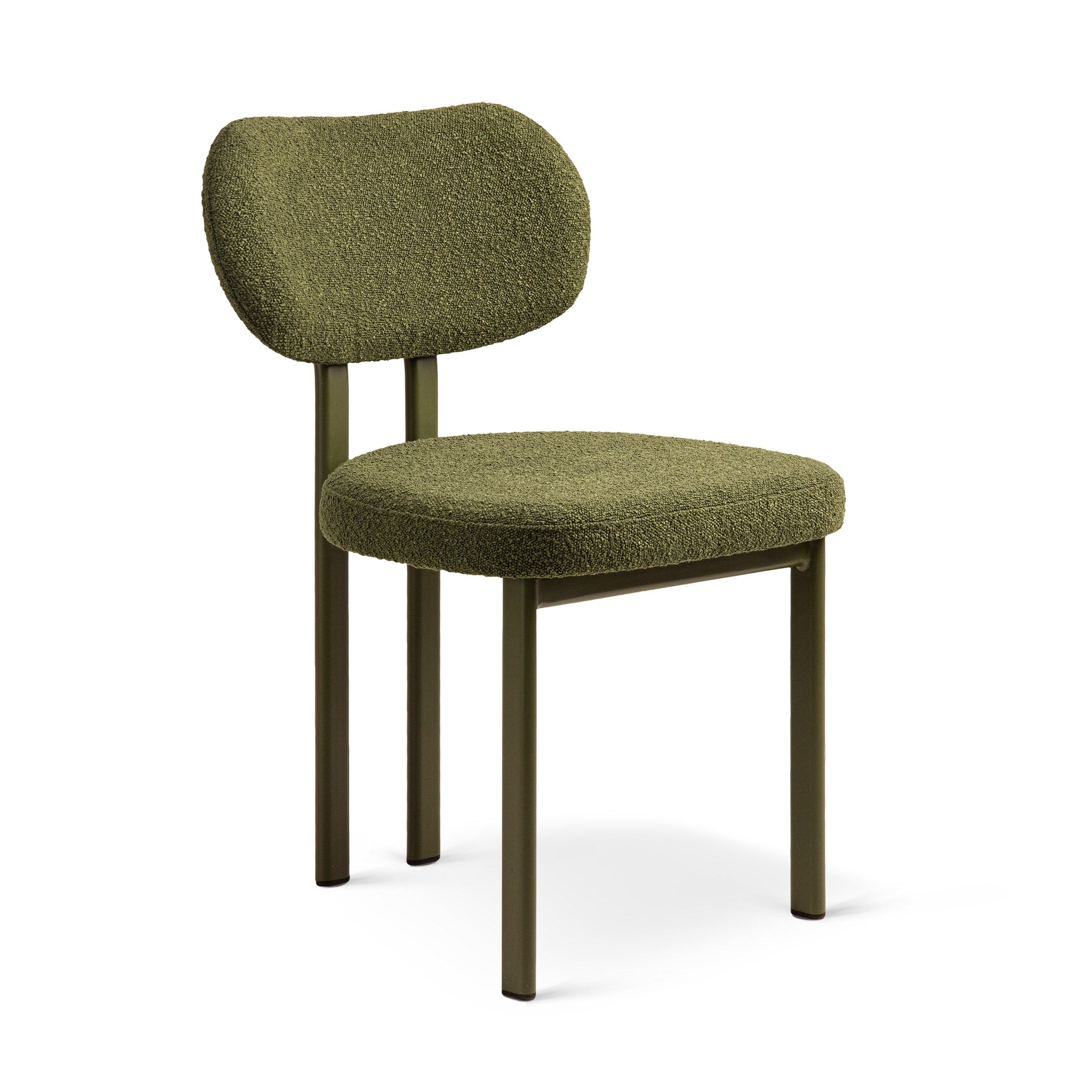 SAM Chair Dark Olive Green Boucle