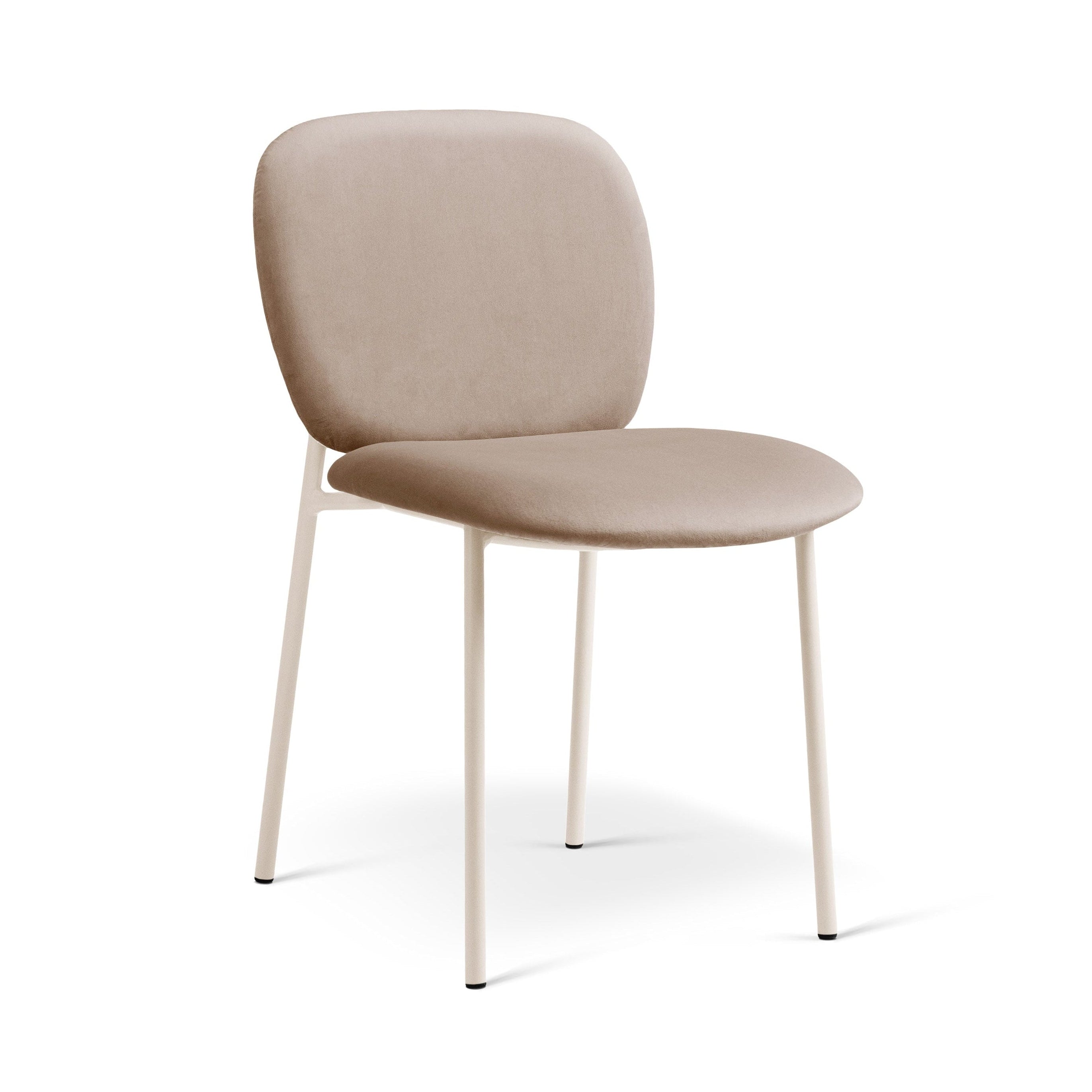 Velvet Chair CAROLINE Almond Beige