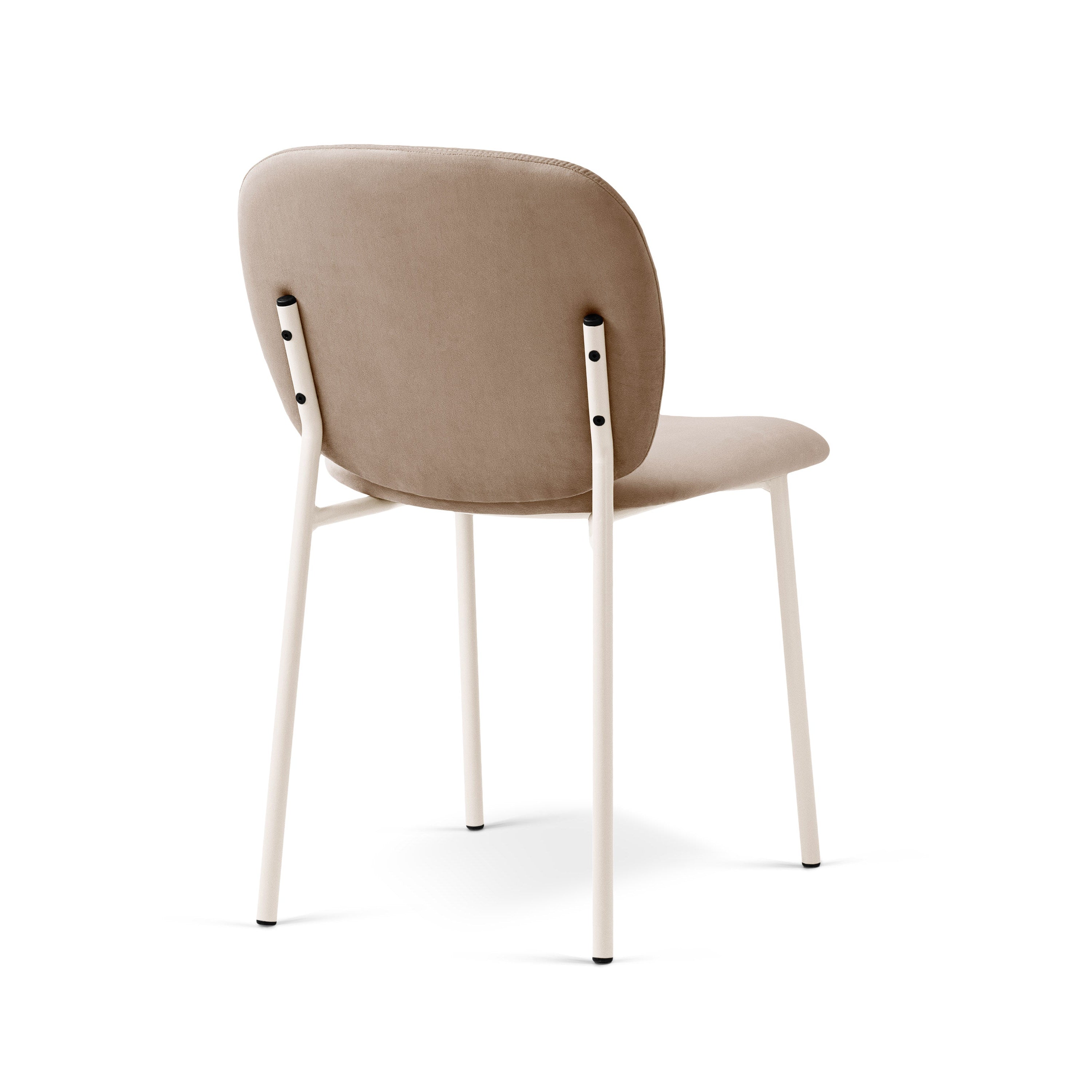 Velvet Chair CAROLINE Almond Beige