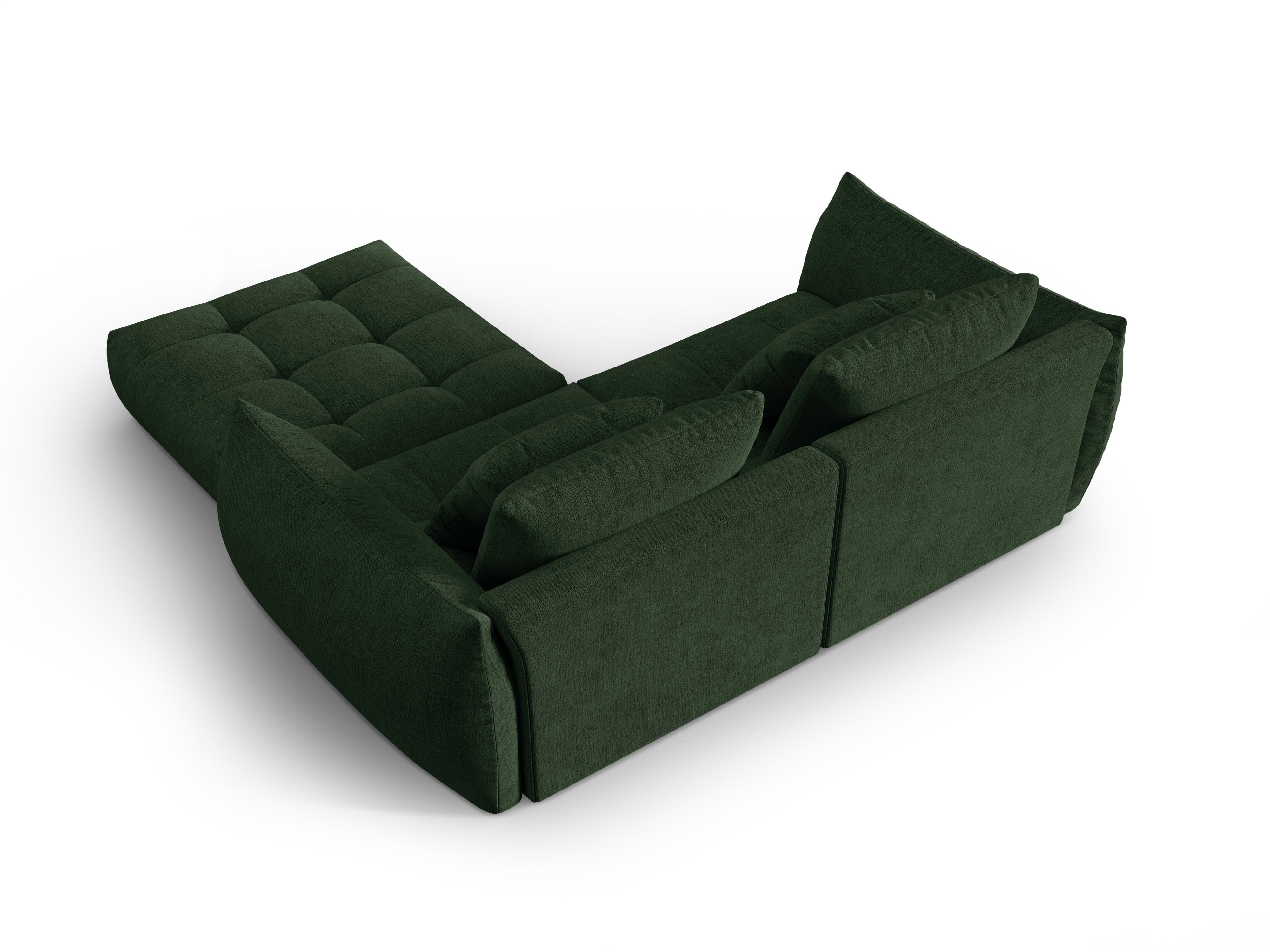 Modular Corner Sofa 3-Seater BLOOM Green Chenille