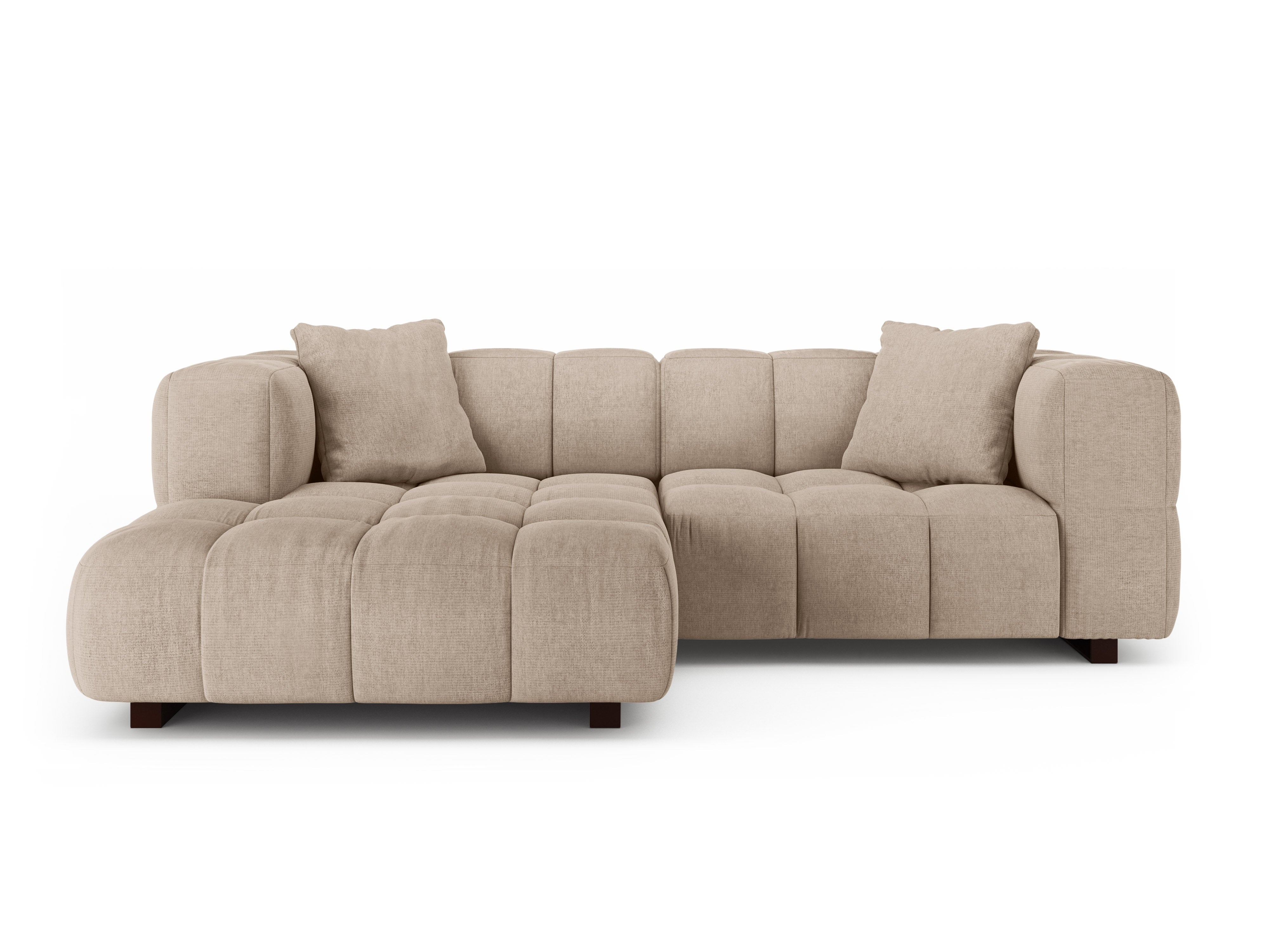 Left-sided corner sofa bed PUMA sand