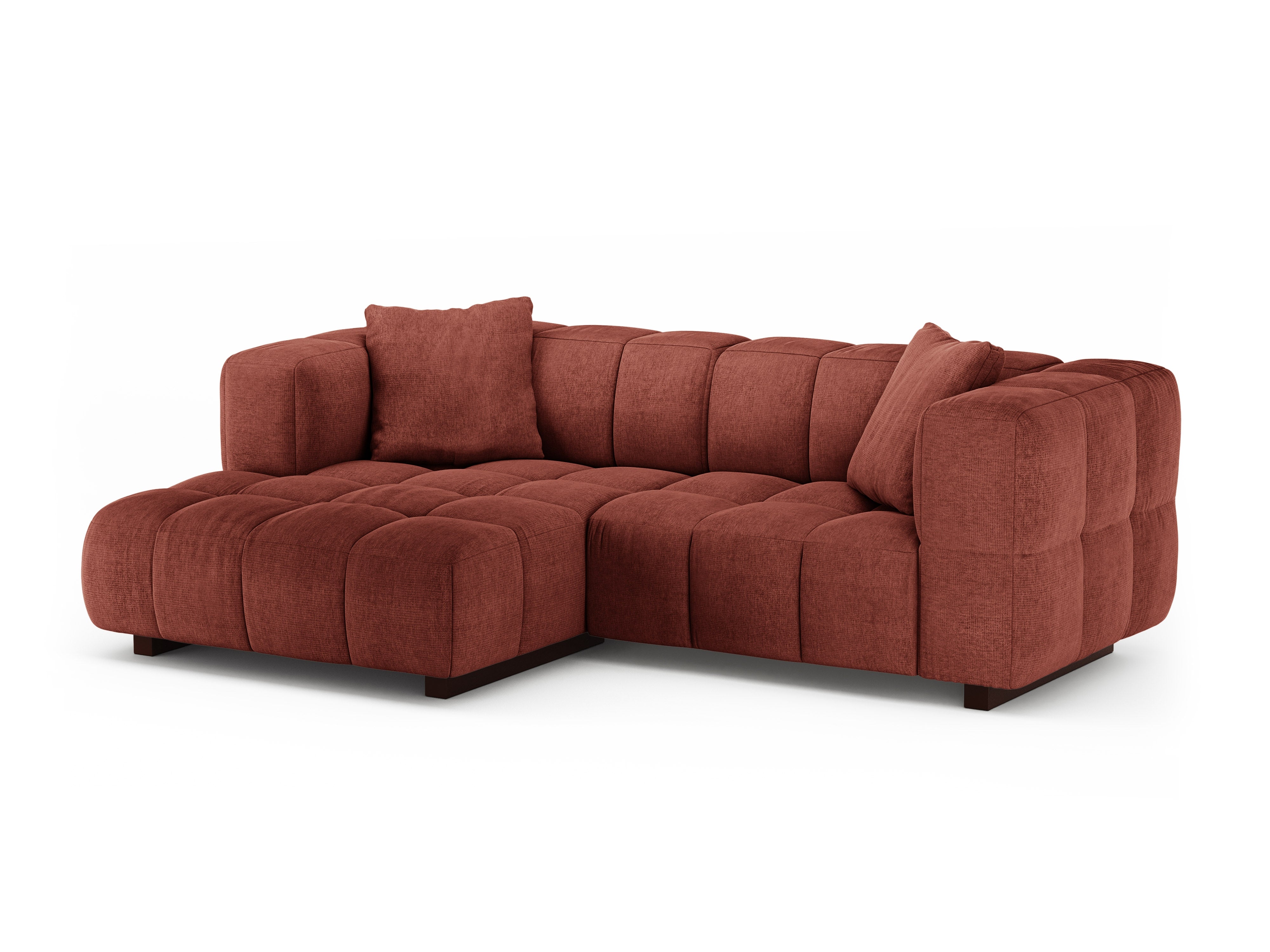 Left-facing corner sofa bed PUMA coral