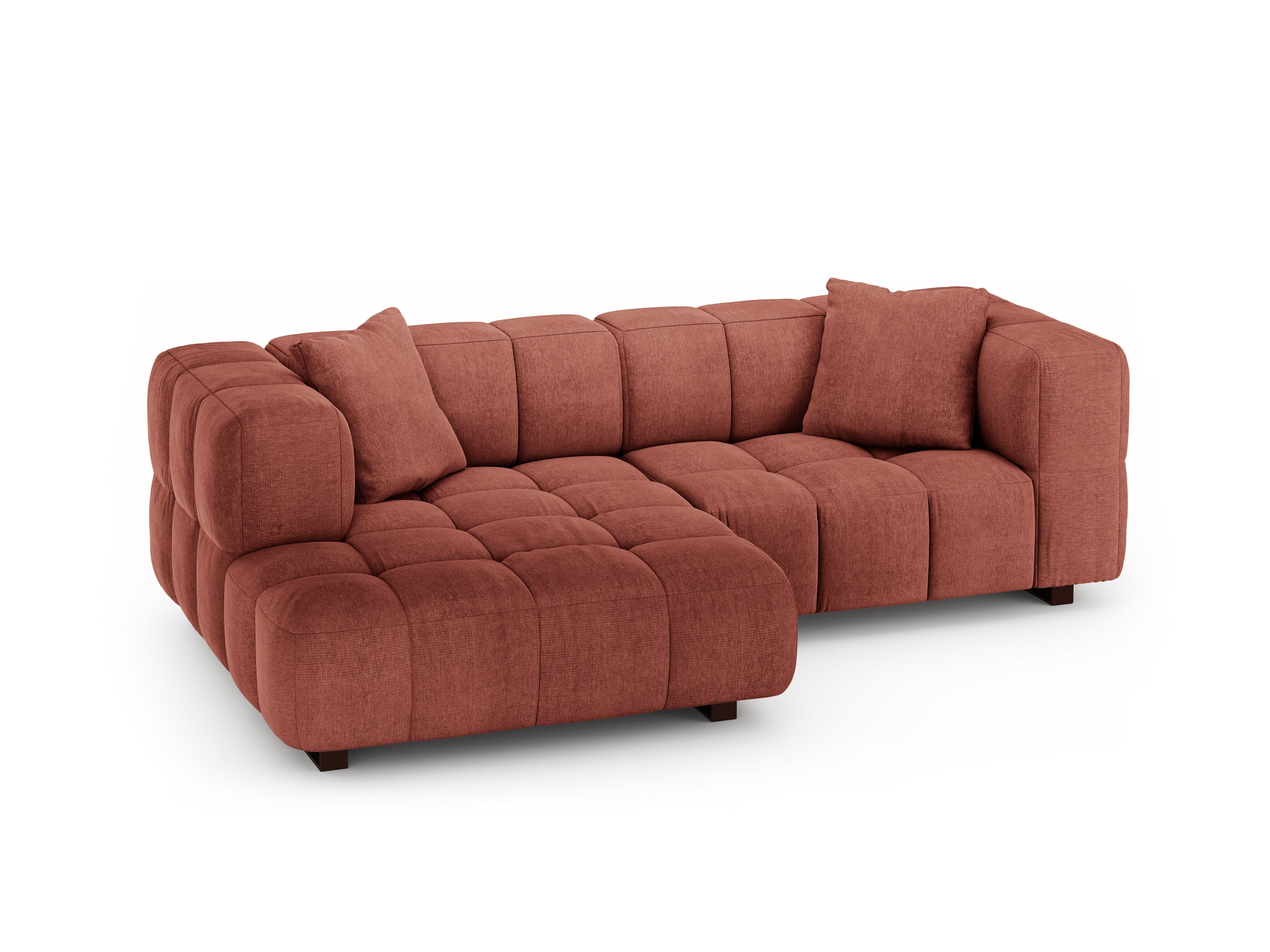 Left-facing corner sofa bed PUMA coral