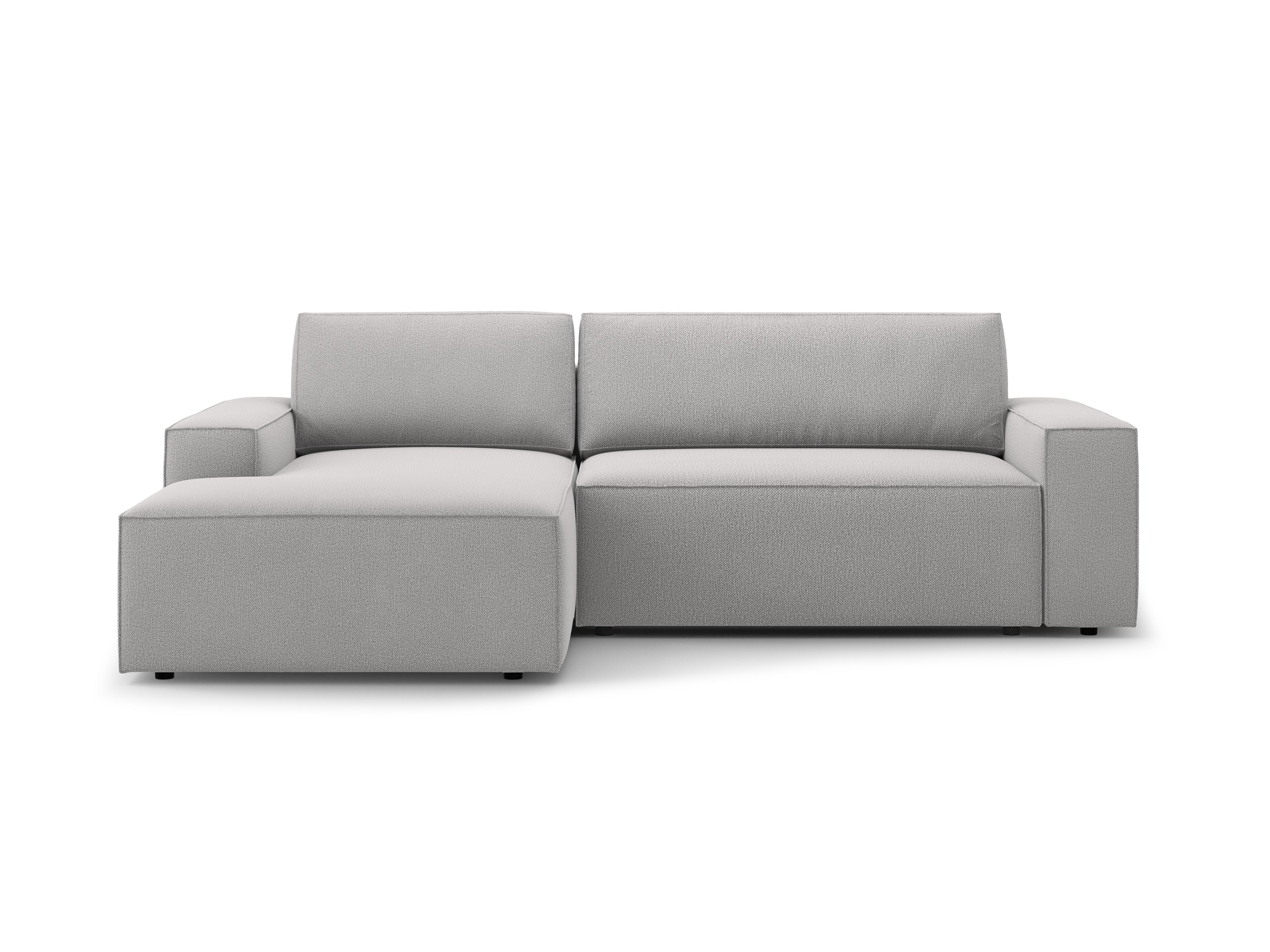 Left-facing corner sofa bed JODIE light gray