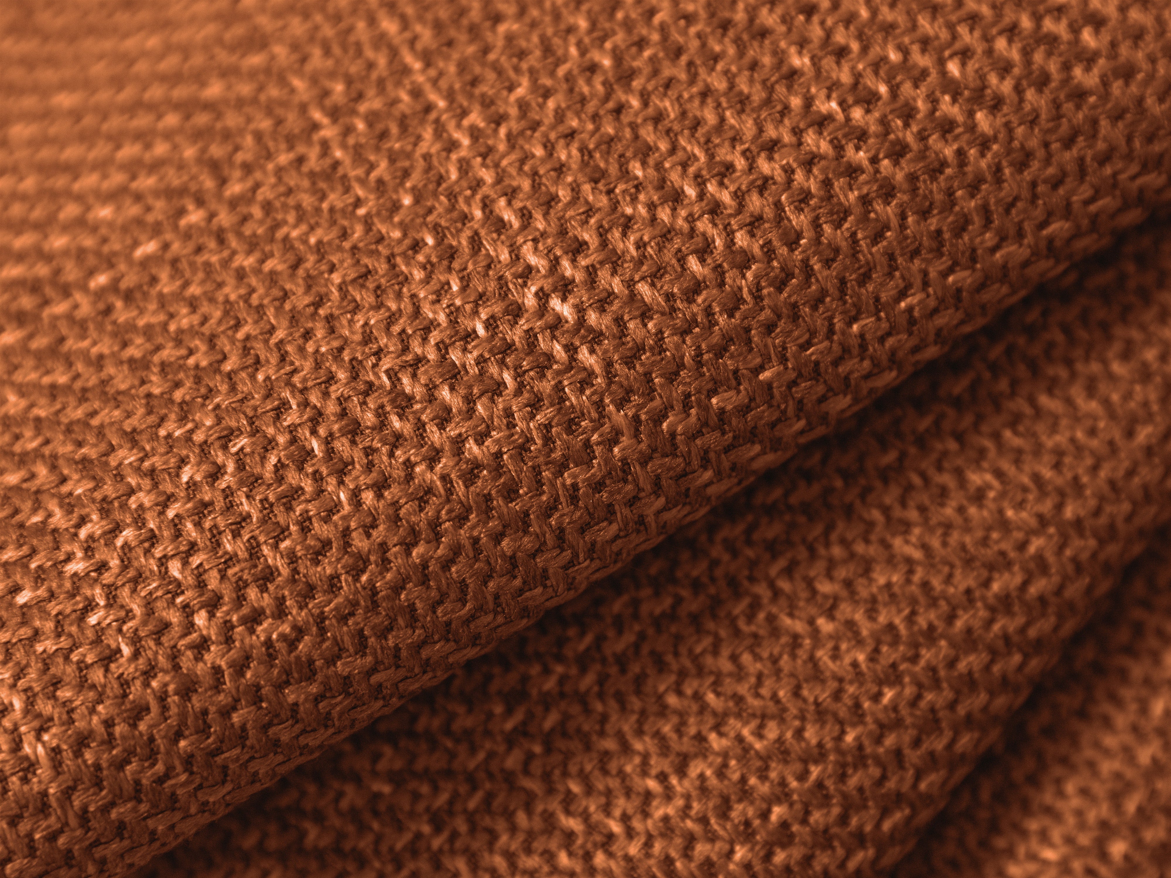 Rohová sedací souprava pro 4 osoby s funkcí spaní GLORIA cihlový šenil