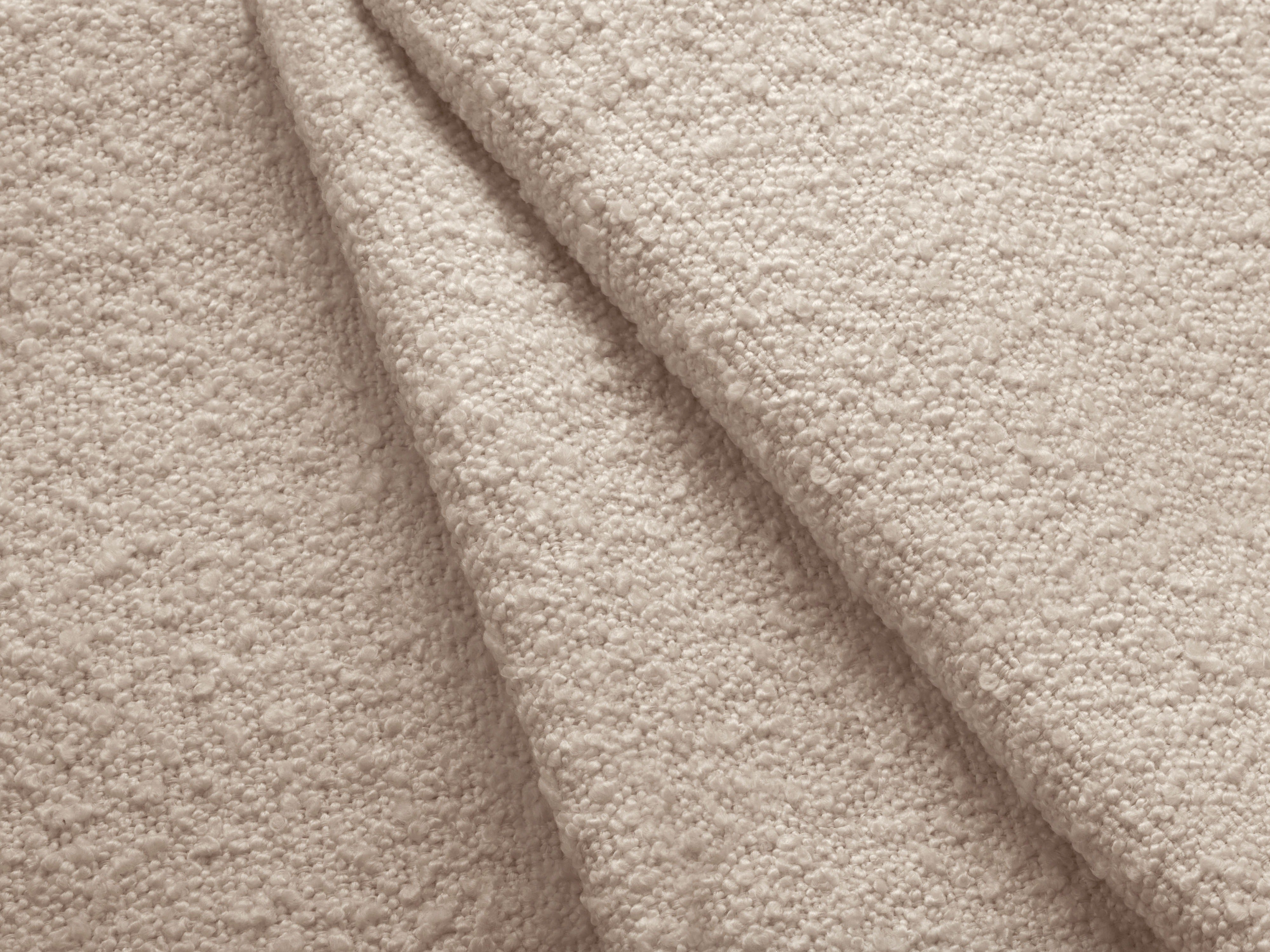 Right-facing 3-seater sofa KATE beige boucle