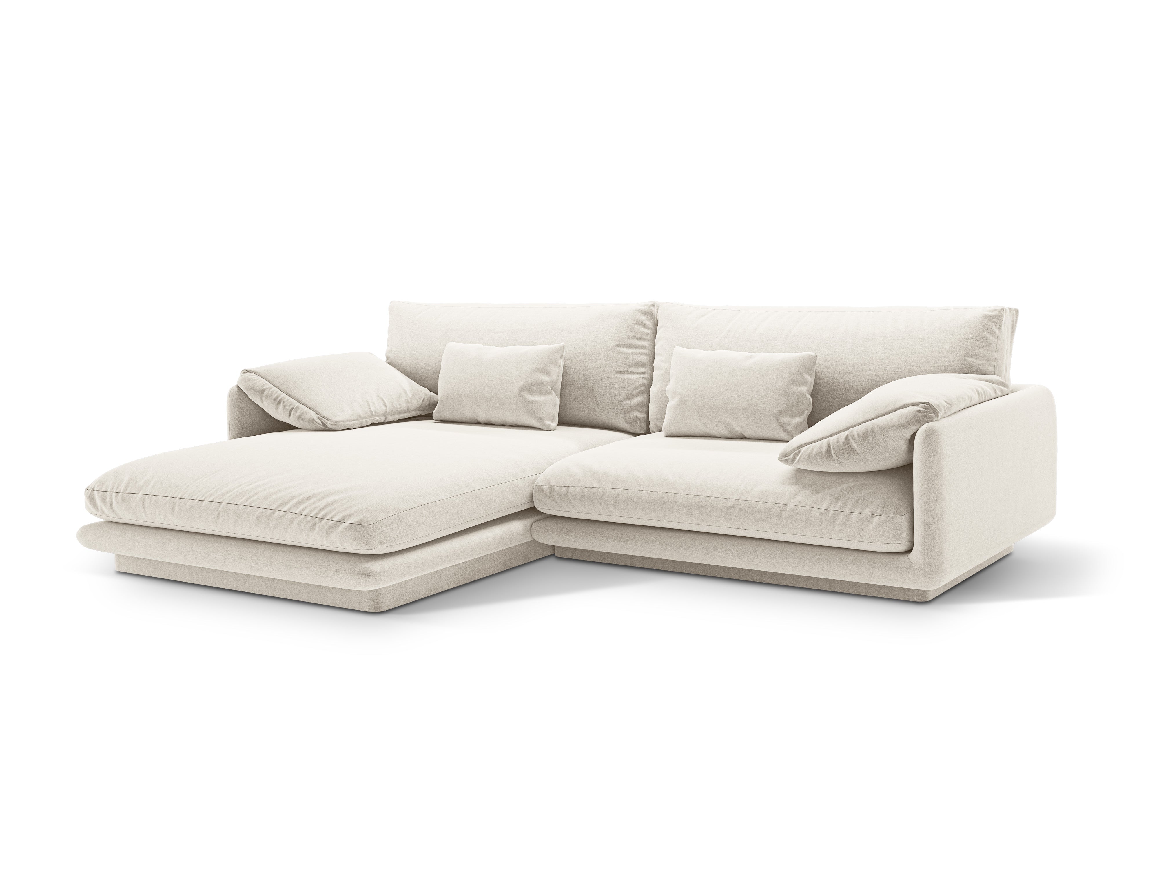 Left-hand corner 4-person Torino ivory