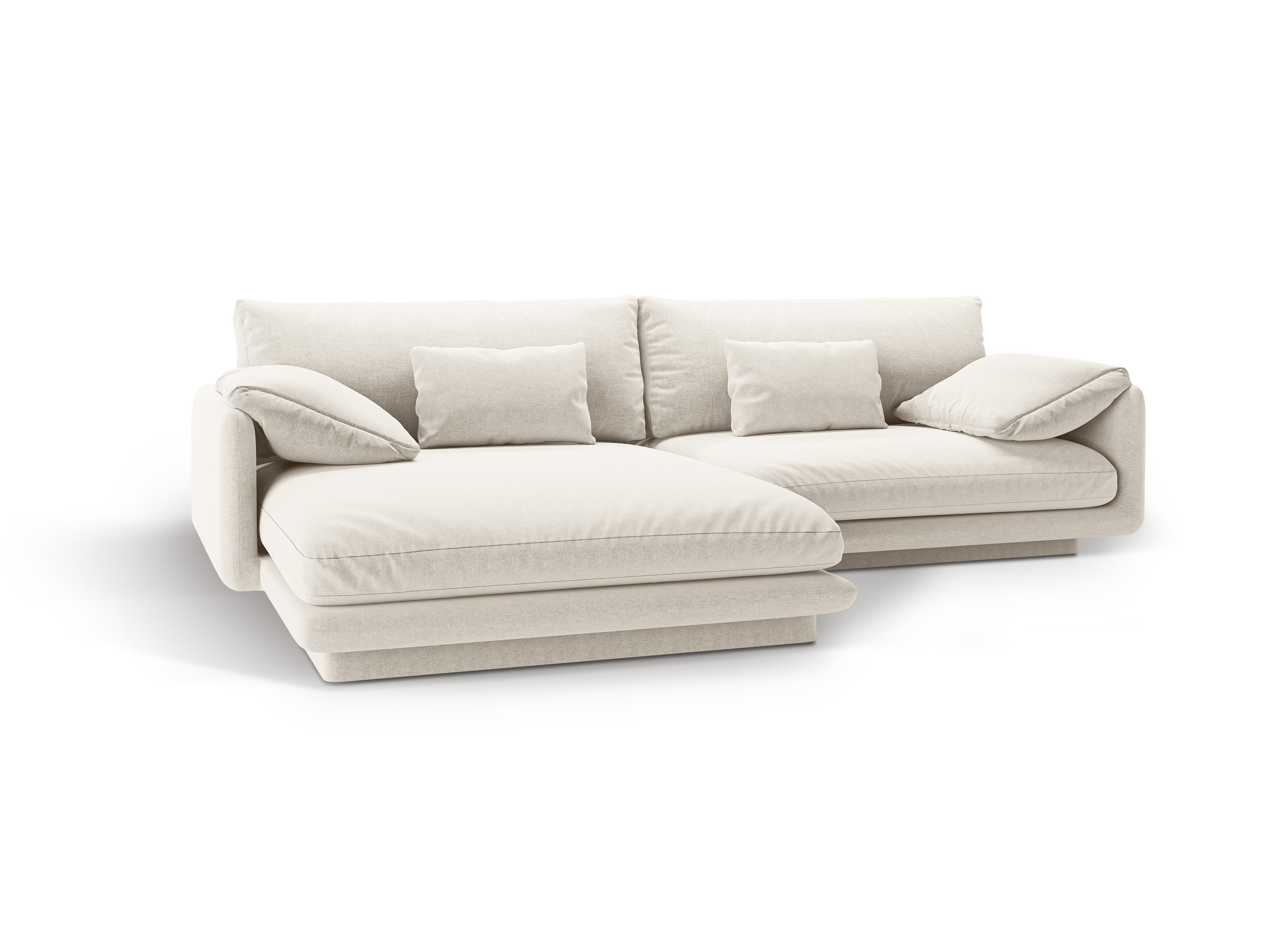 Left-hand corner 4-person Torino ivory