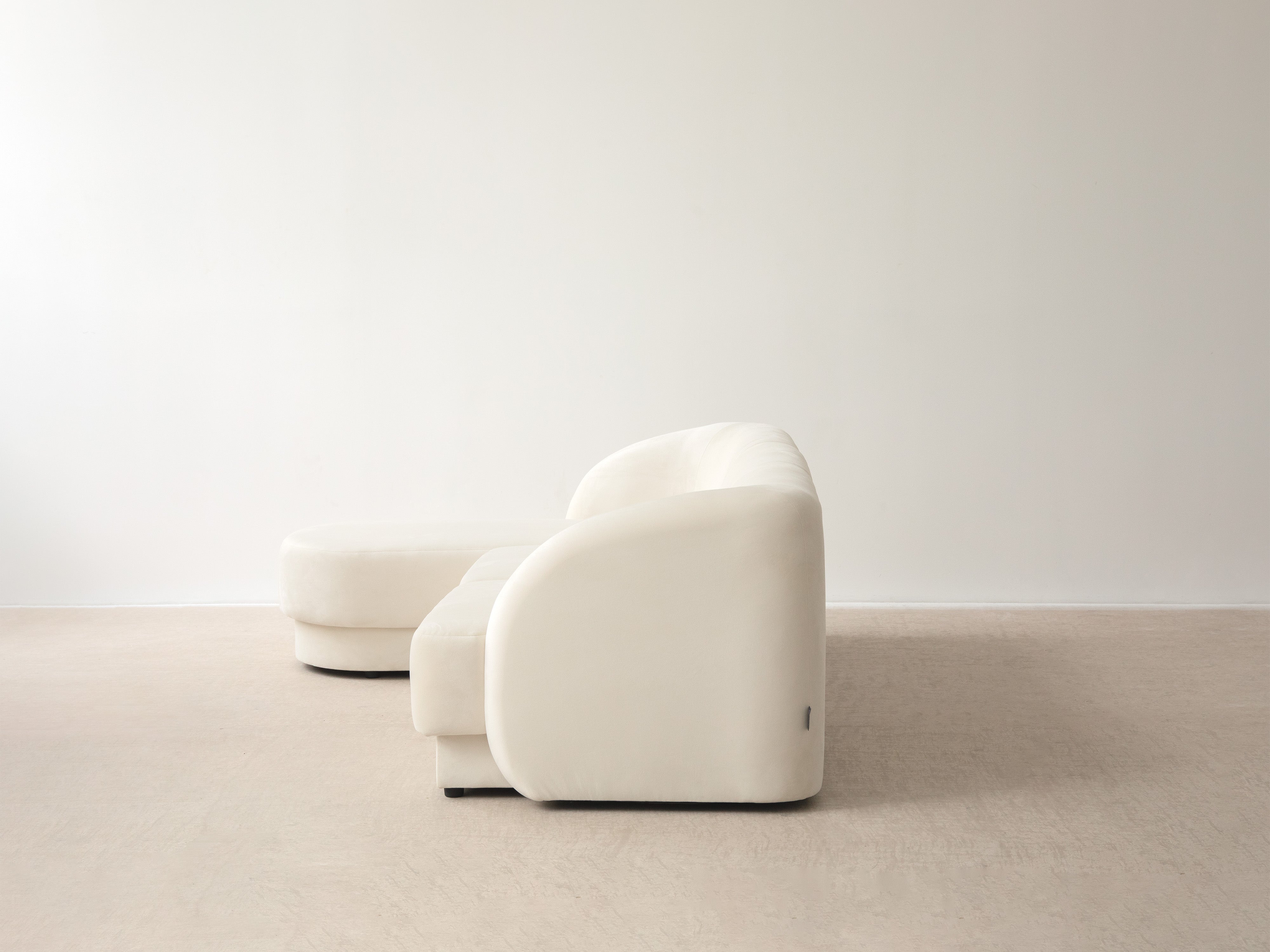 Šedý szenilový rohový gauč pro 6 osob MILEY