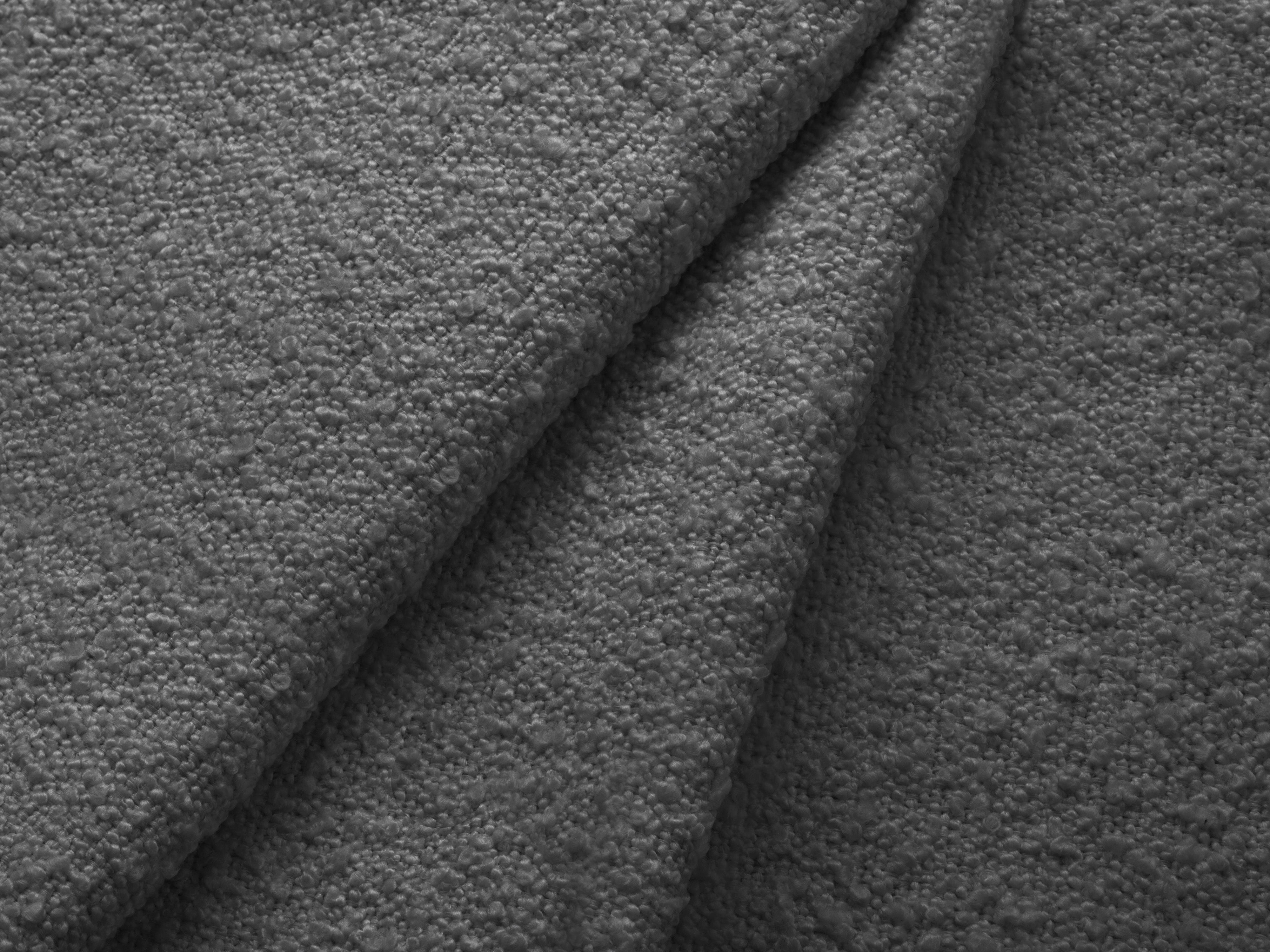 Rohová sedací souprava pro 4 osoby KATE tmavě šedá boucle