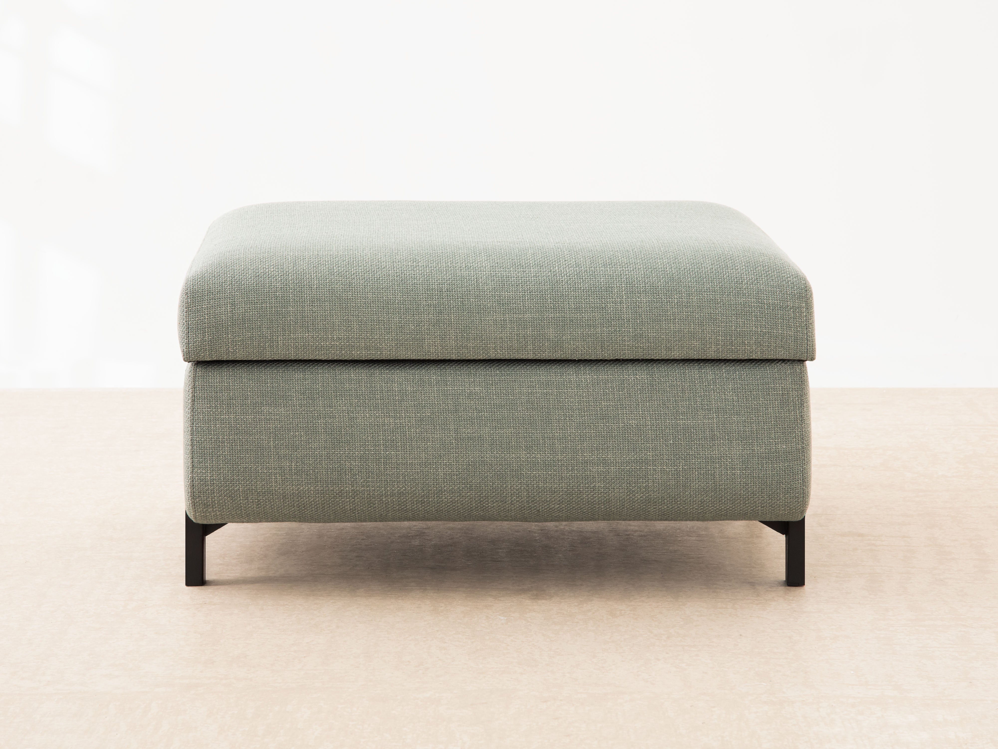 Puf sametový se schovkou GLORIA černý