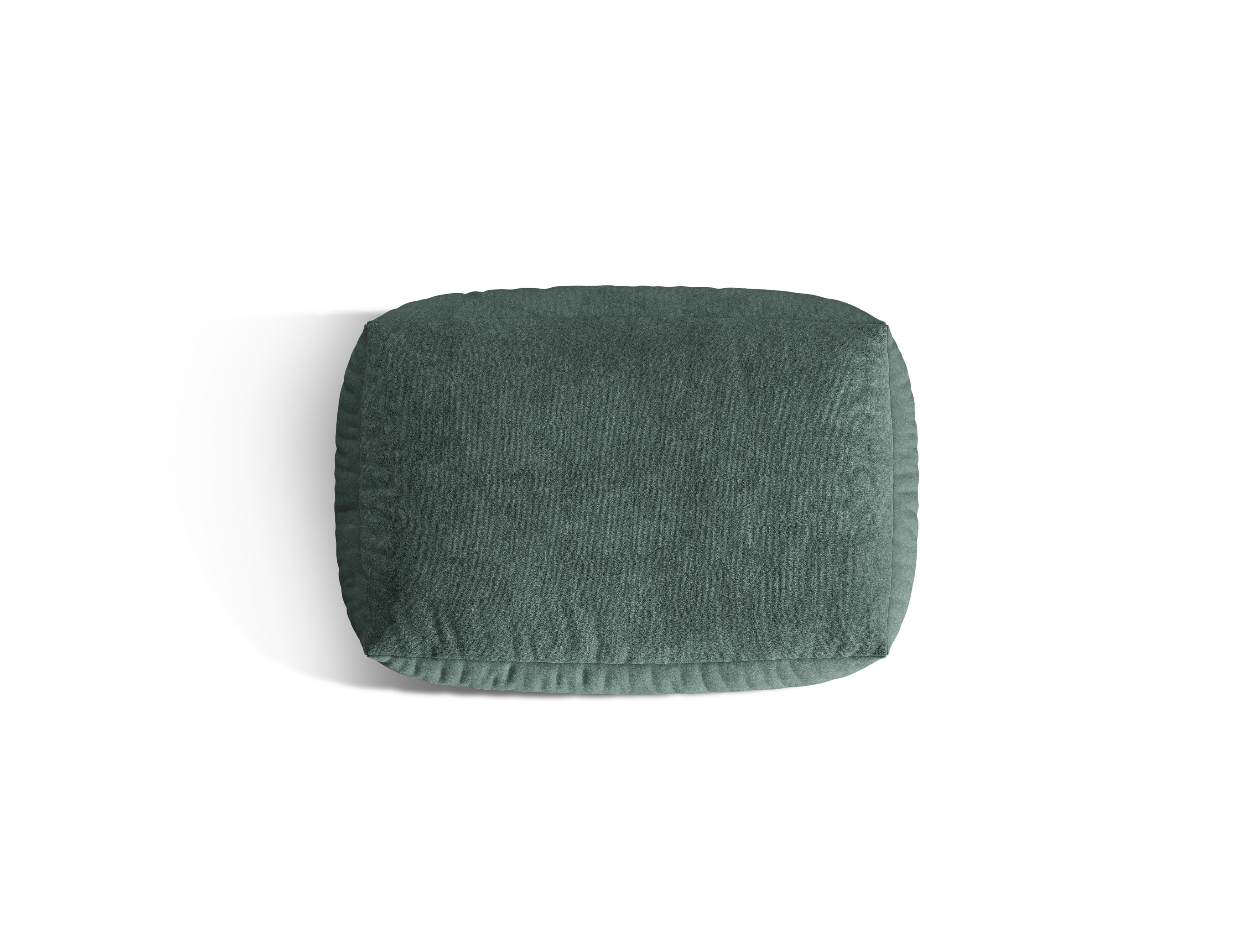 Martin Petrol velvet pouf