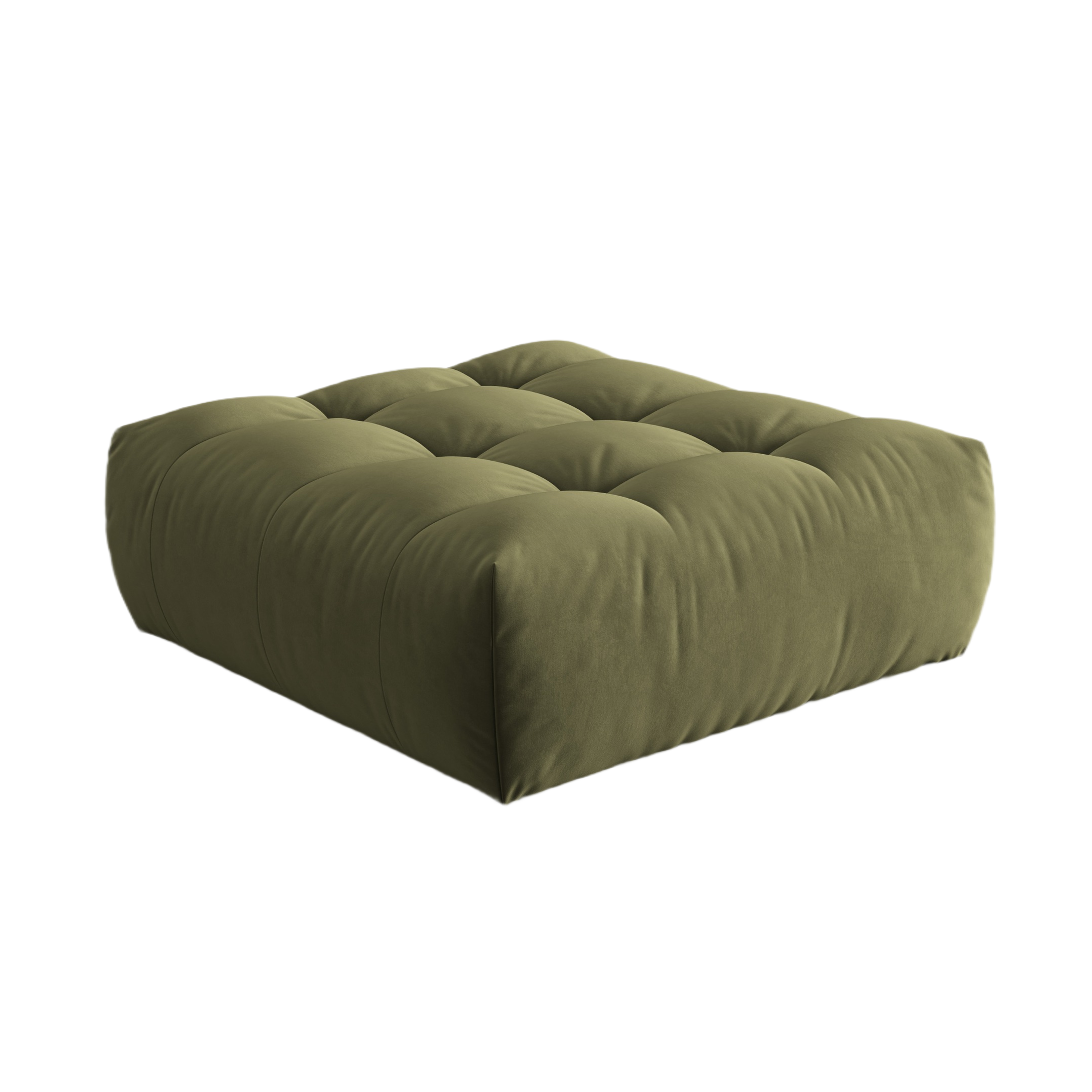 Velvet Pouf BLOOM Green