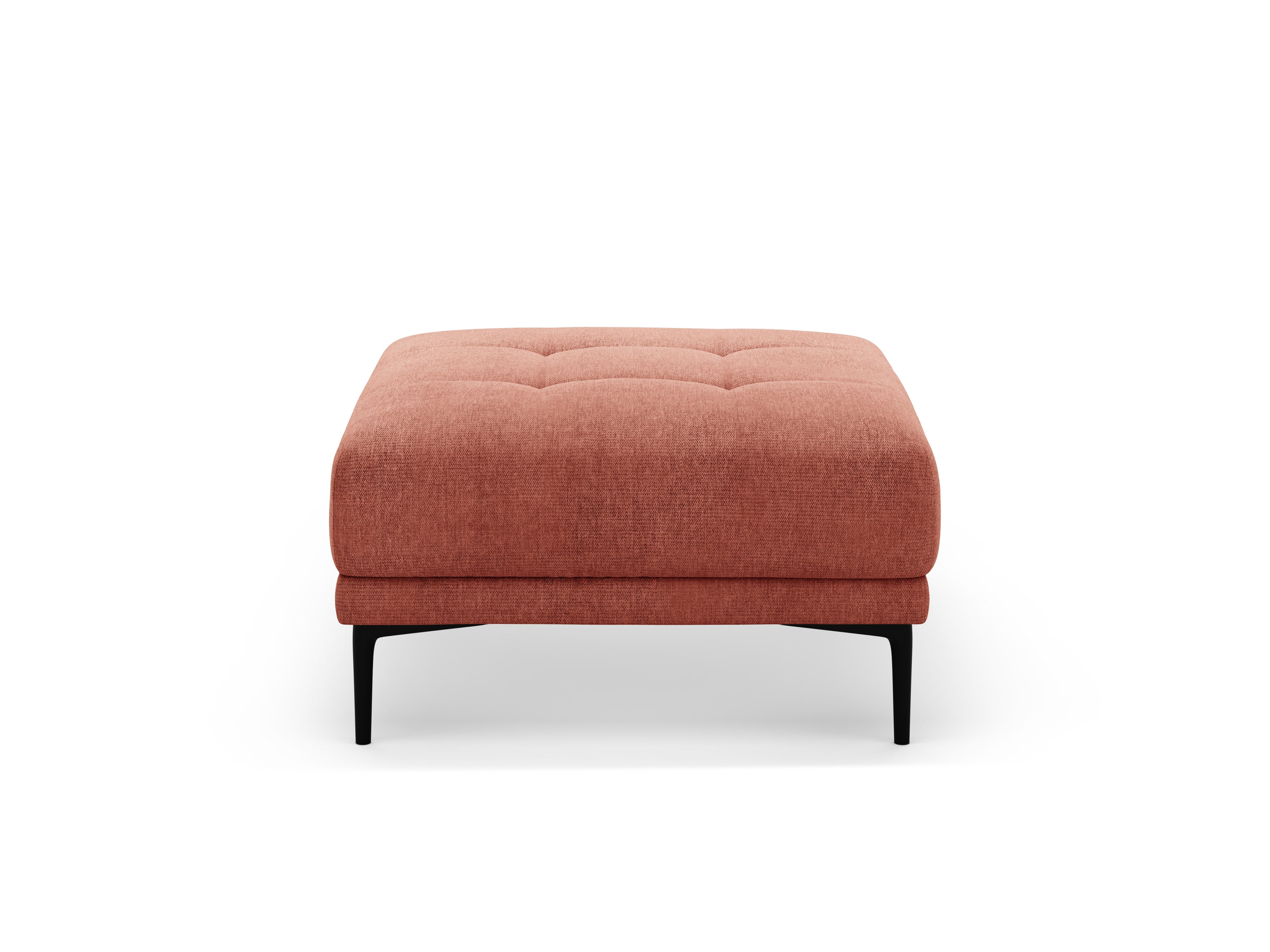 BEMY Coral Chenille Square Pouf