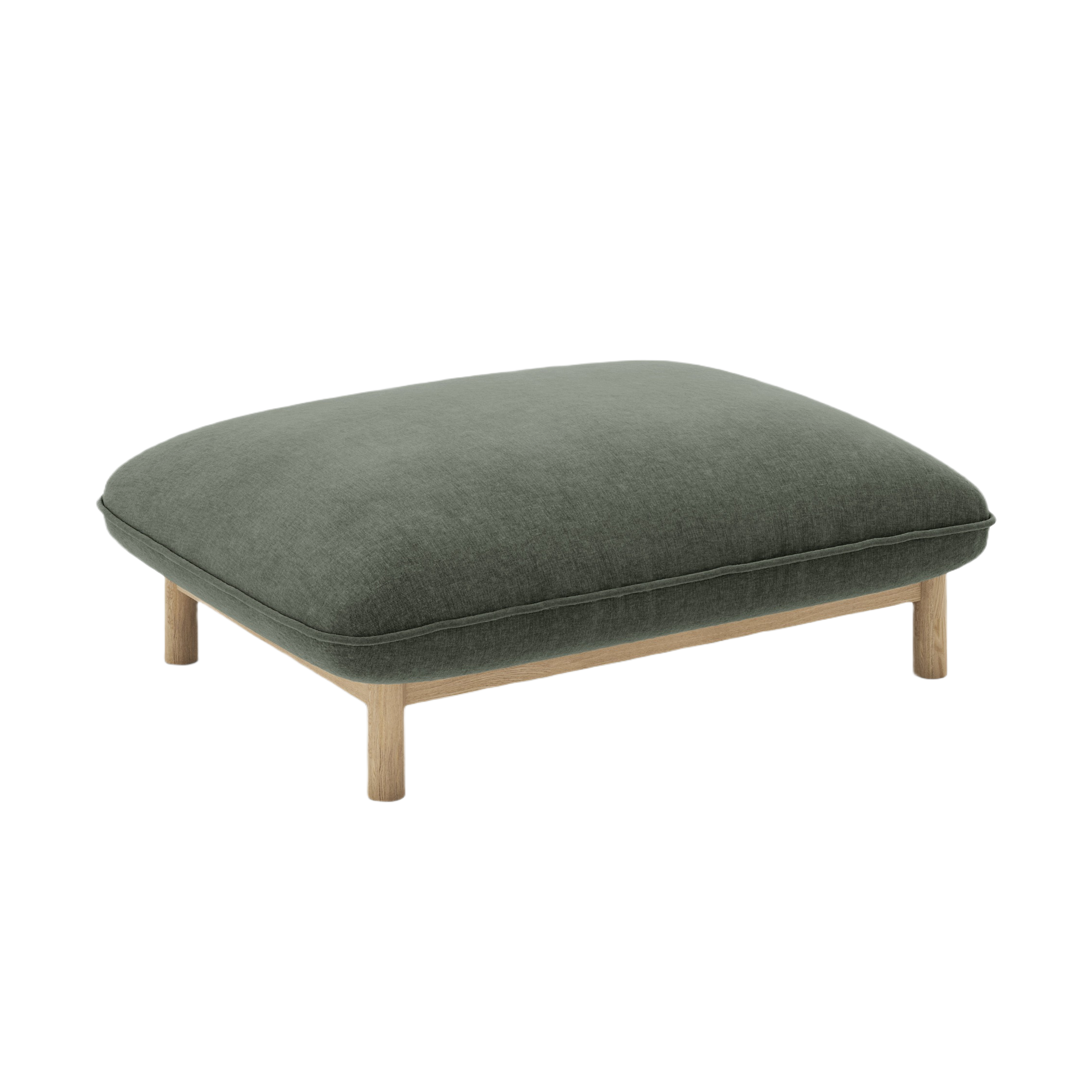 ADA Green Chenille Pouf