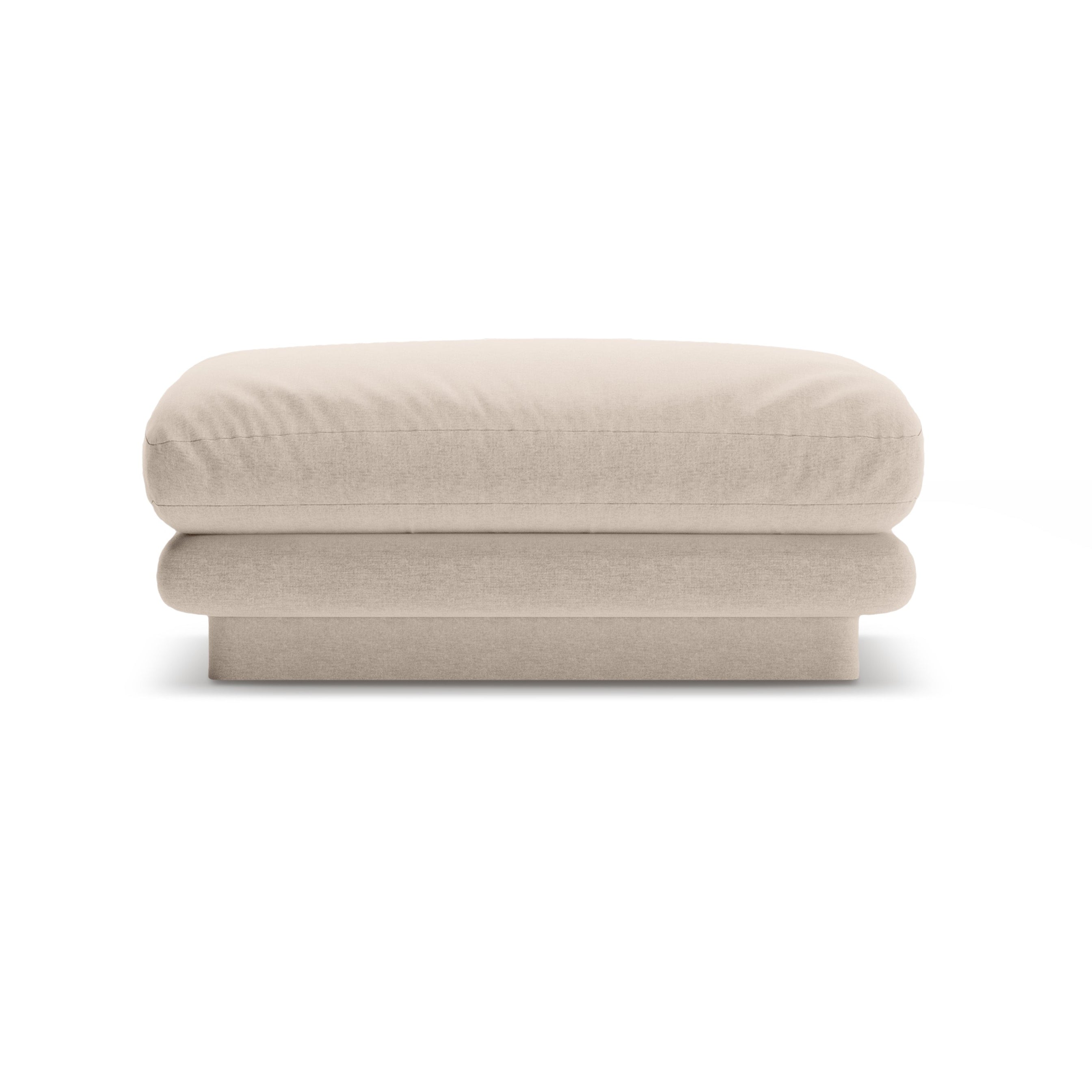 Light beige torino pouf