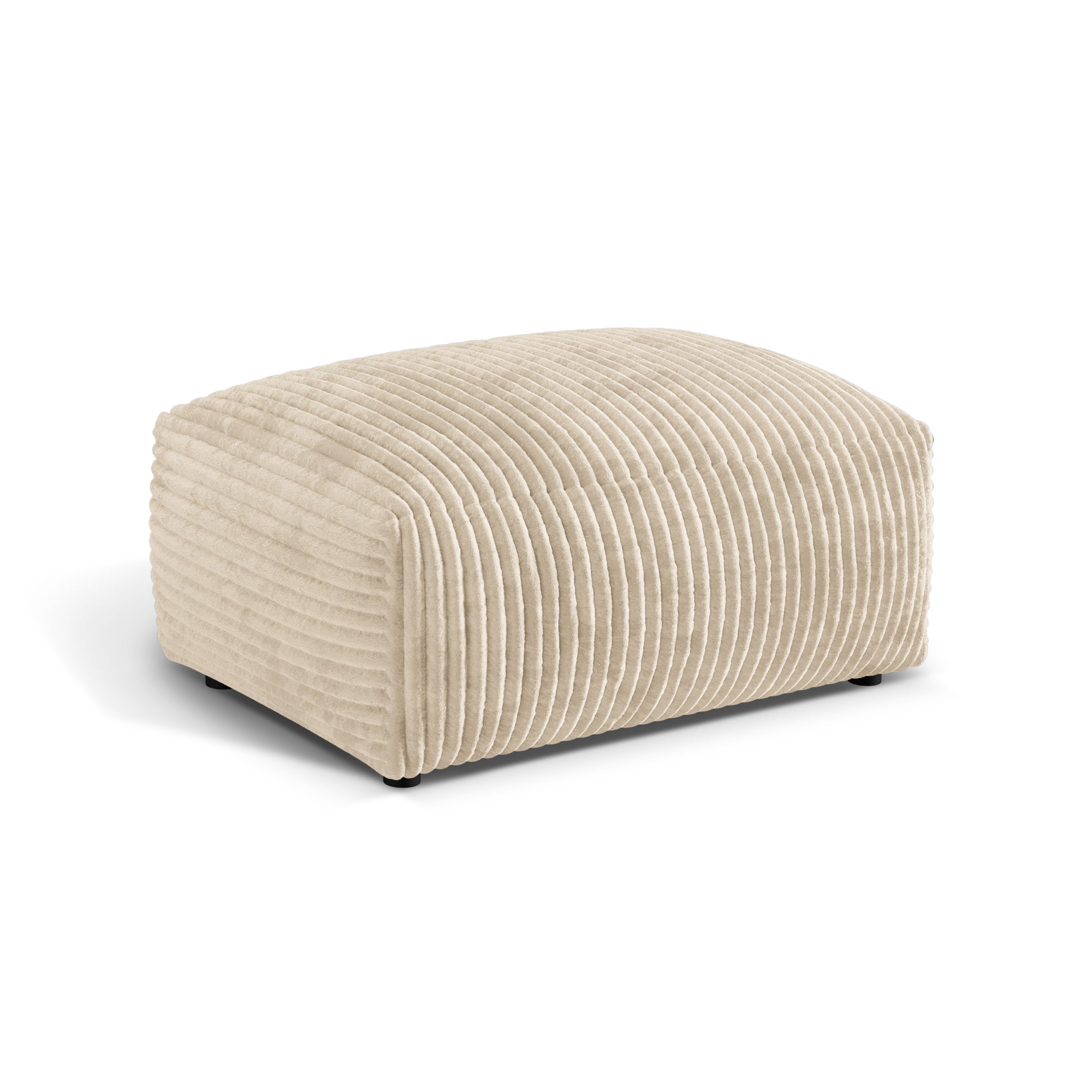 Martin pouf light beige corduroy