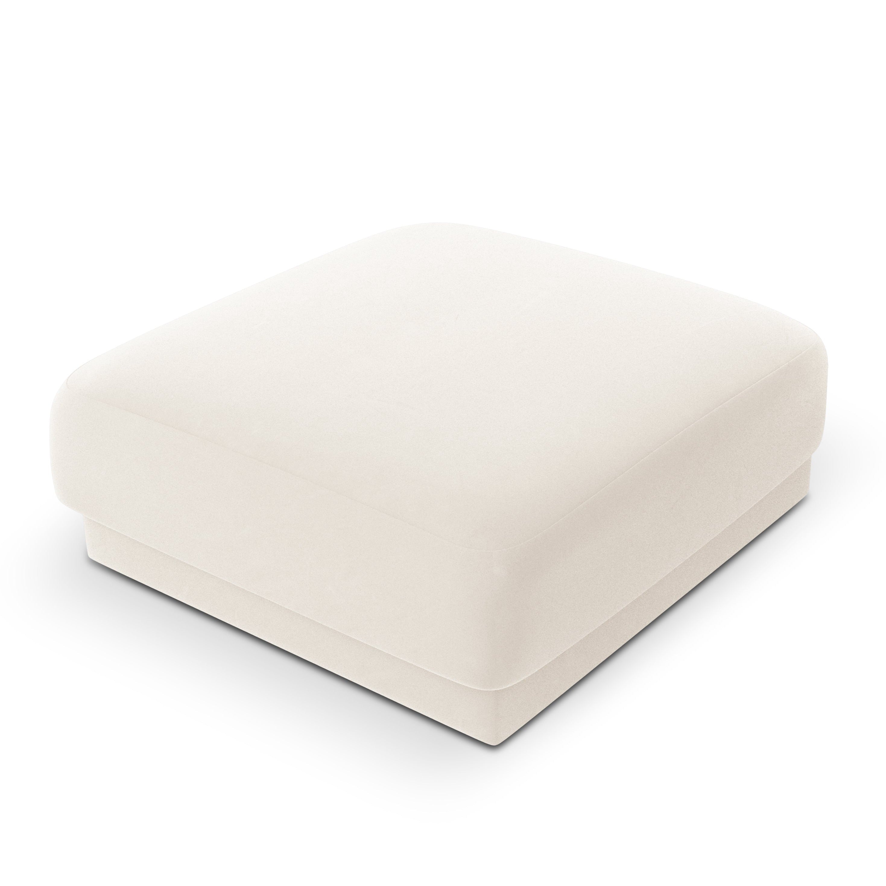 Puf aksamitny MILEY beżowy Micadoni Eye on Design