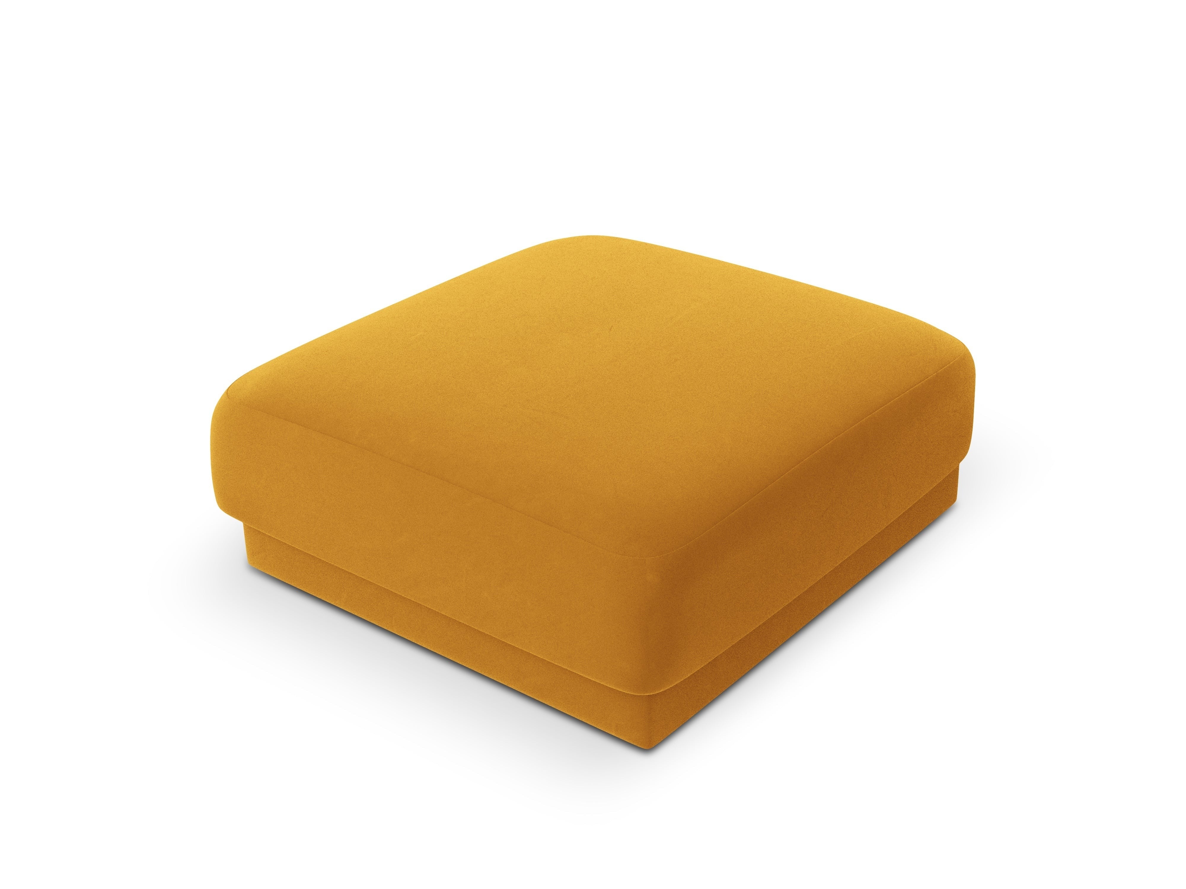 Puf aksamitny MILEY żółty Micadoni Eye on Design