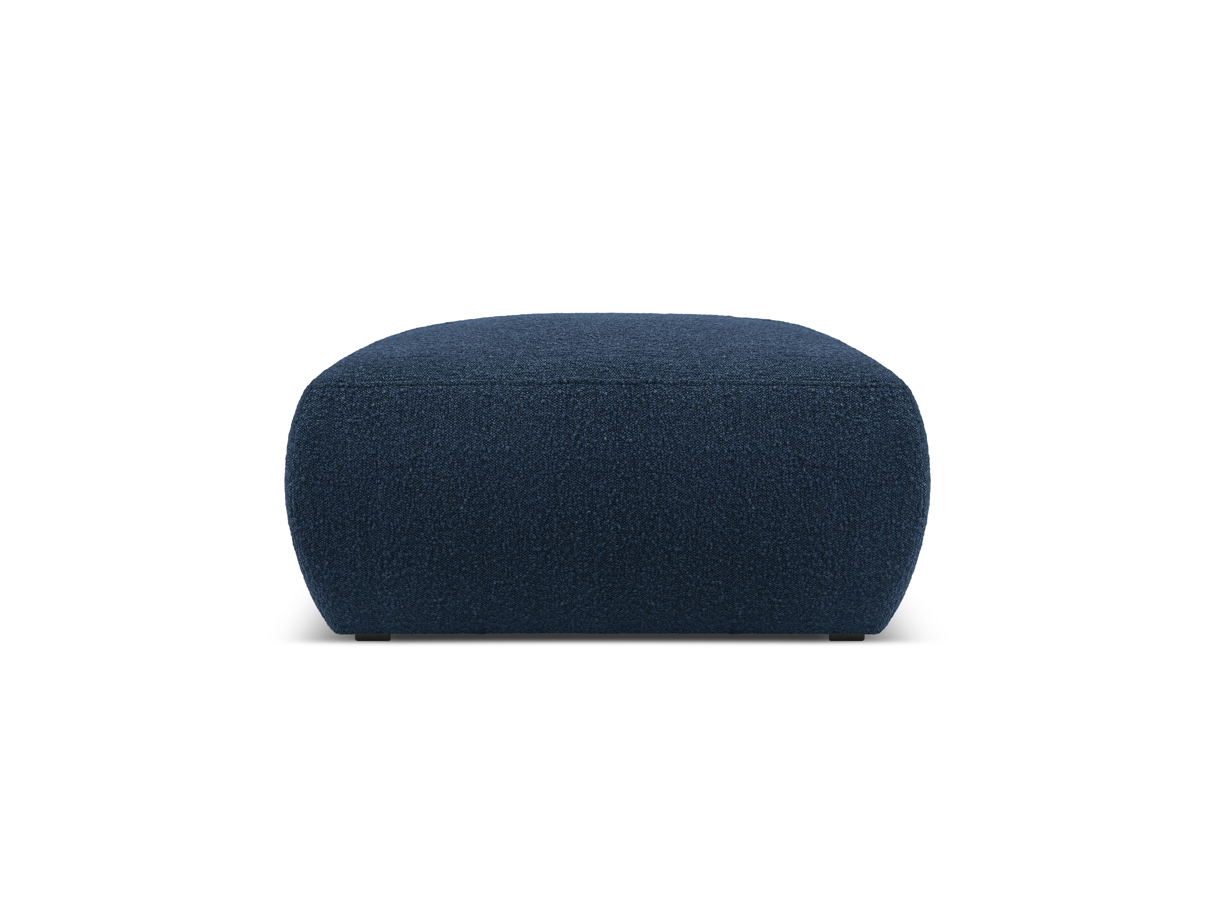 Puf w tkaninie boucle MOLINO granatowy Micadoni Eye on Design