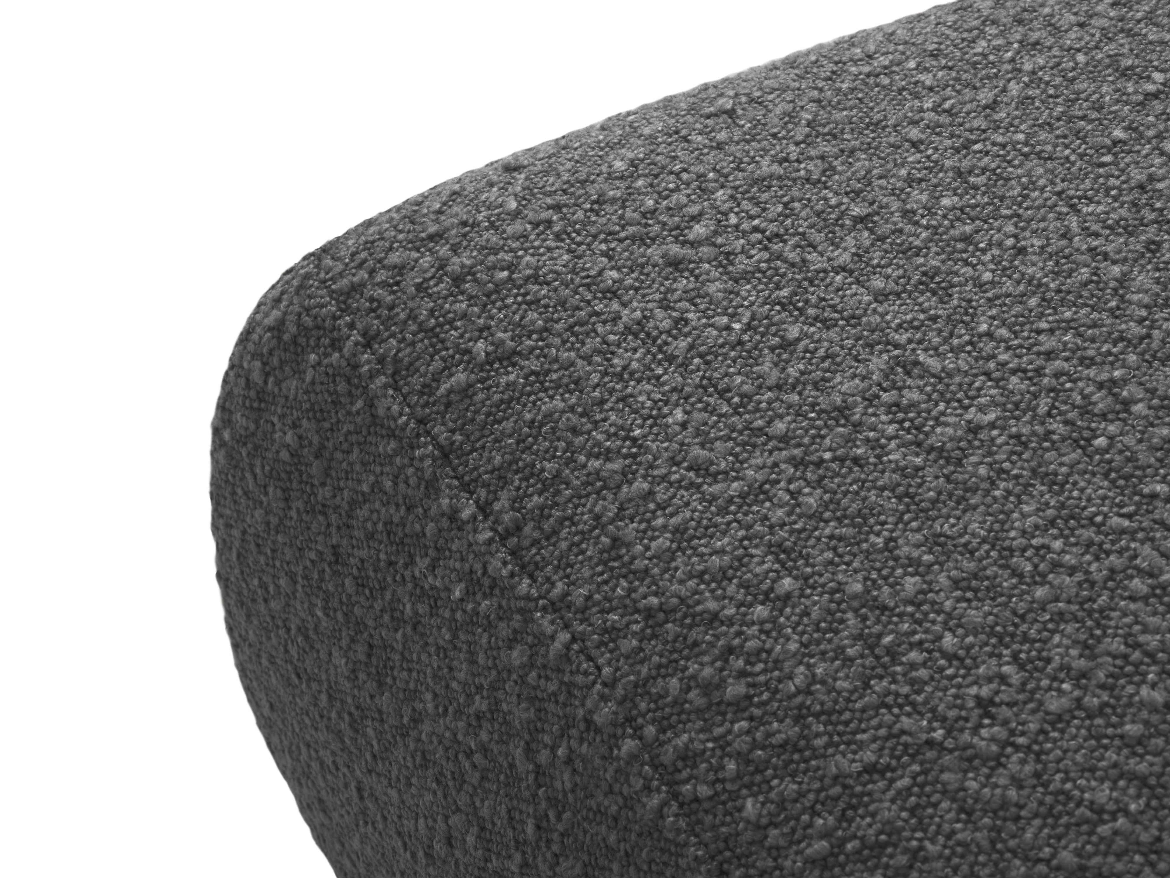 Puf w tkaninie boucle MOLINO ciemnoszary Micadoni Eye on Design