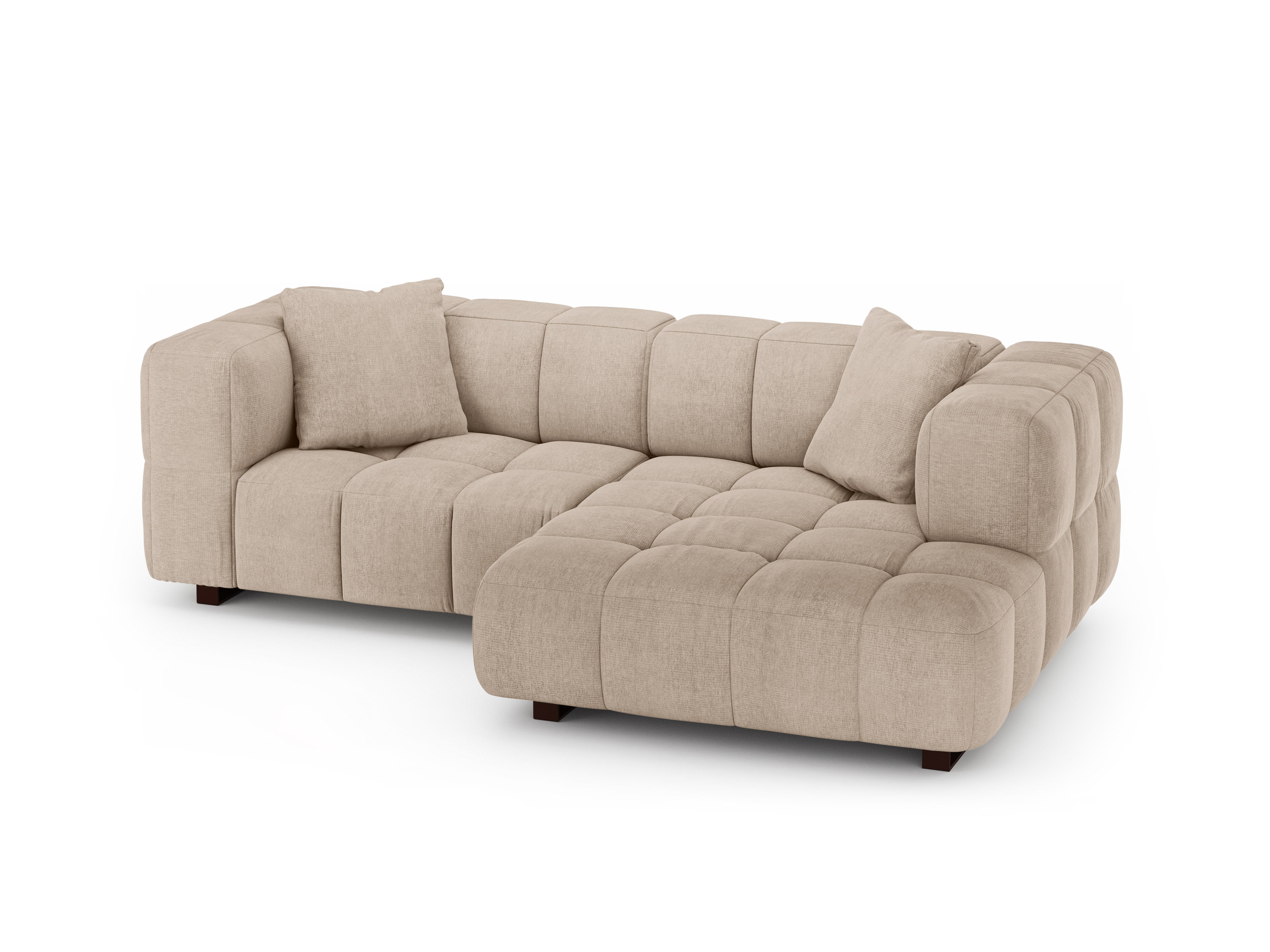 Right-facing corner sofa bed PUMA sand