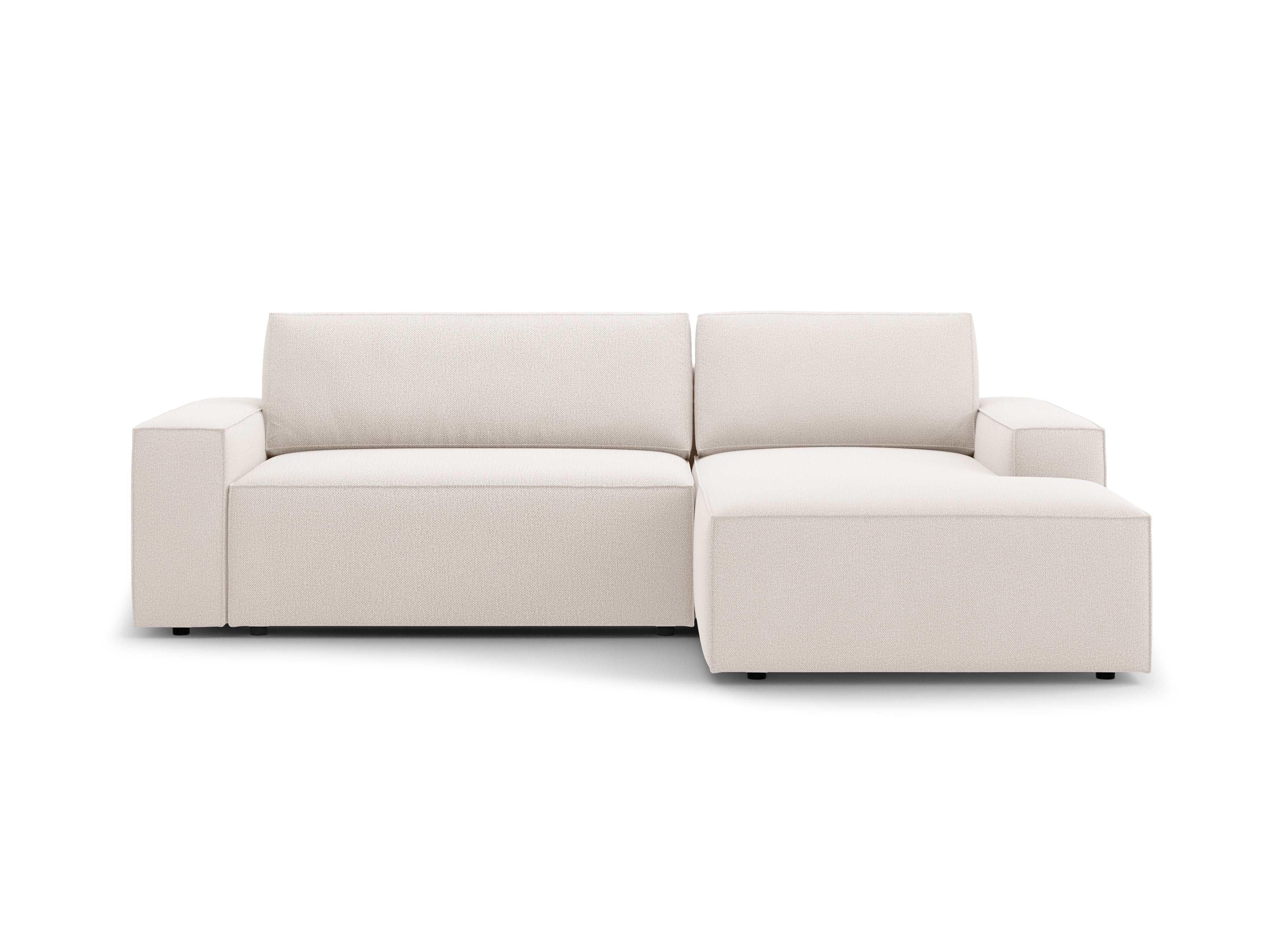Right-facing corner sofa bed JODIE light beige