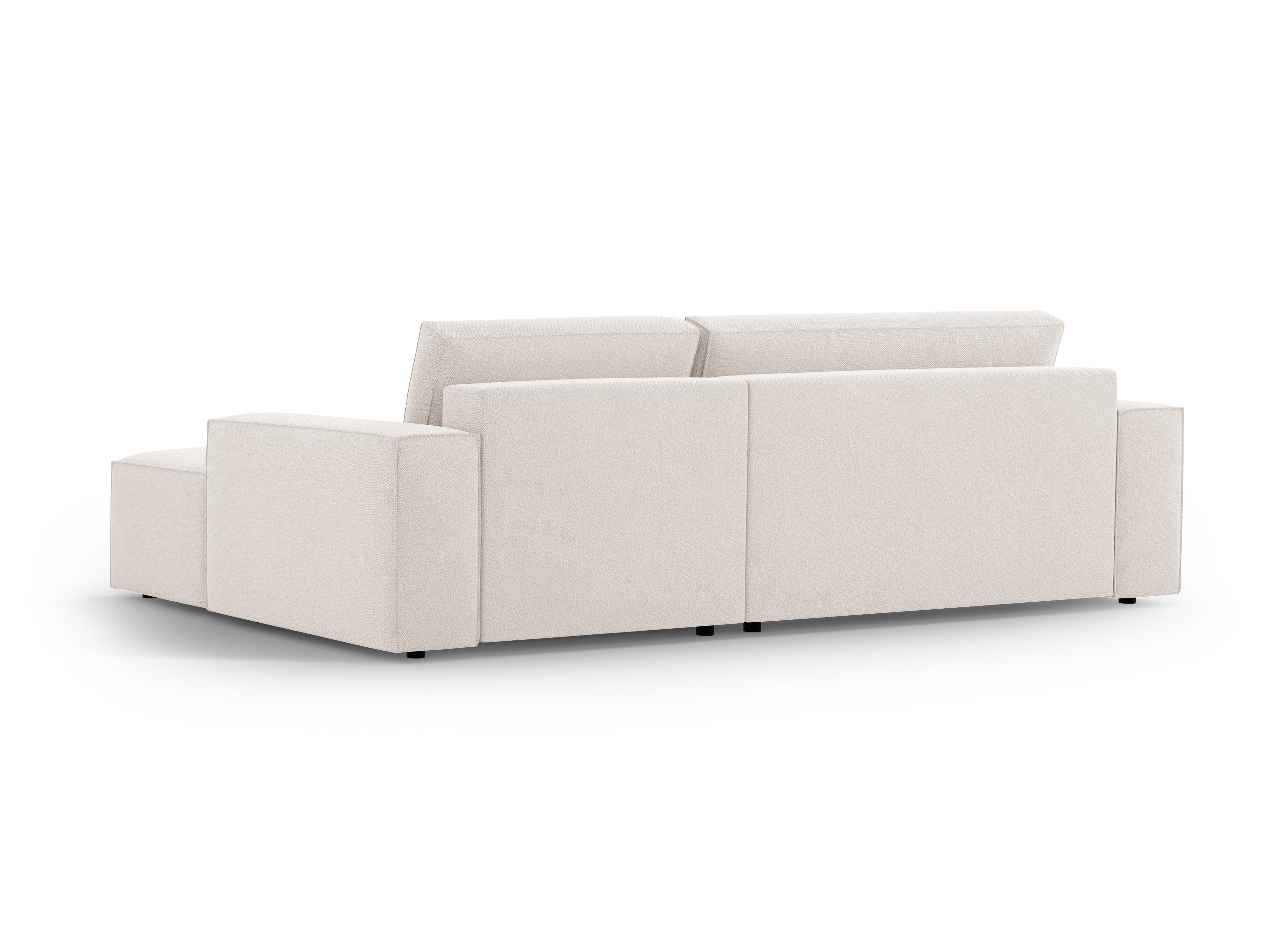 Right-facing corner sofa bed JODIE light beige