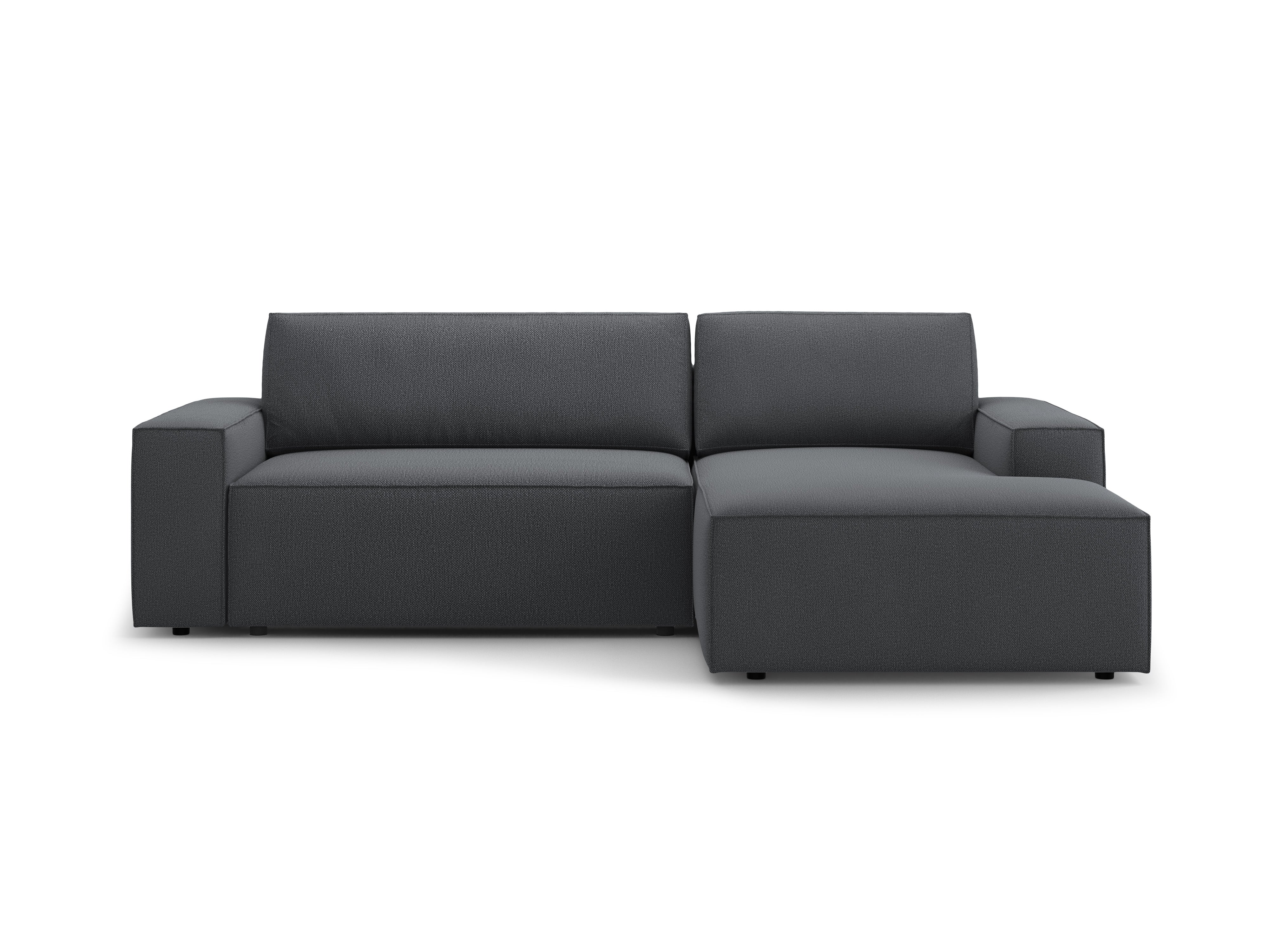 Right-facing corner sofa bed JODIE dark gray