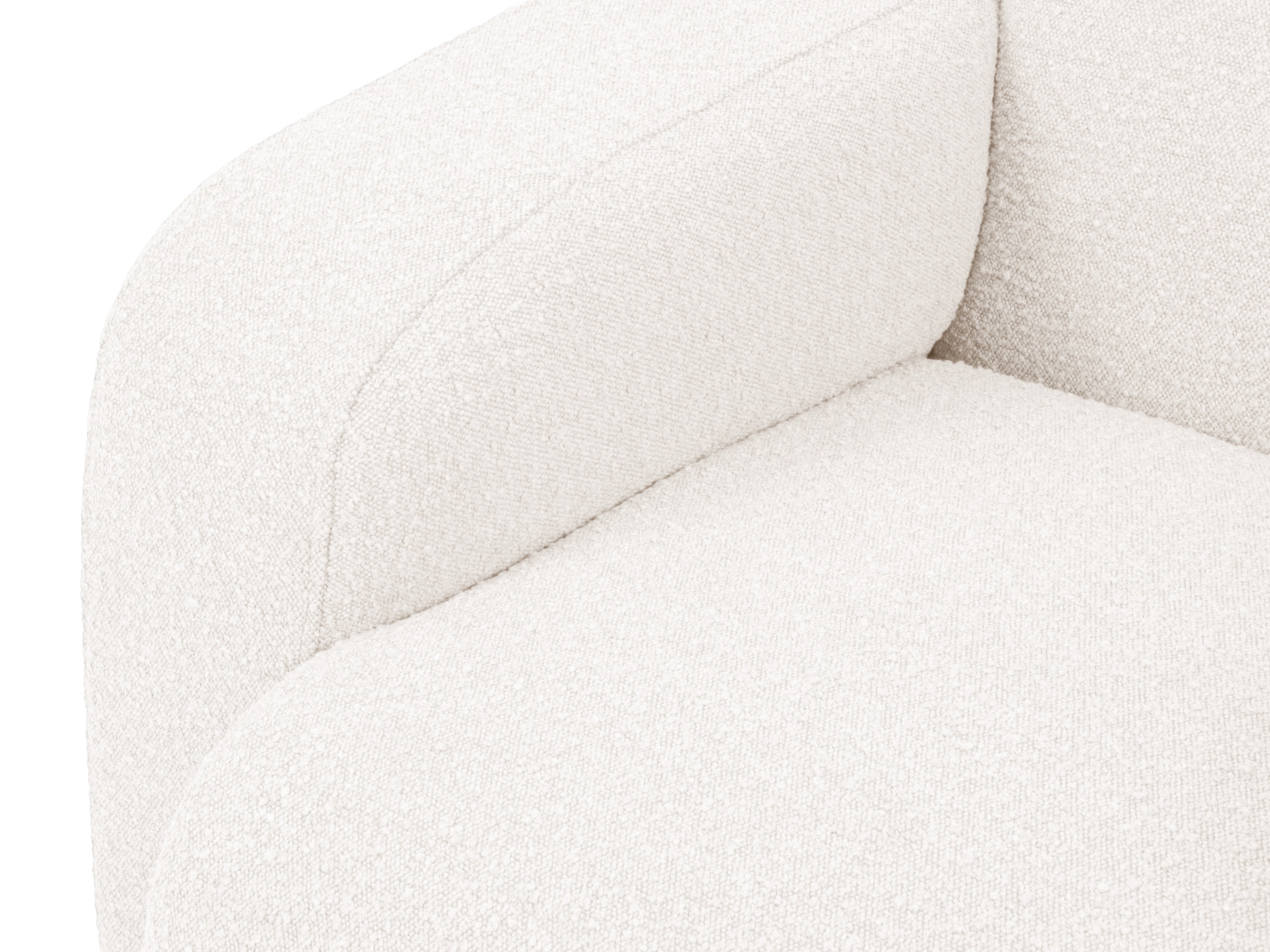 Narożnik w tkaninie boucle prawostronny MOLINO biały – Micadoni