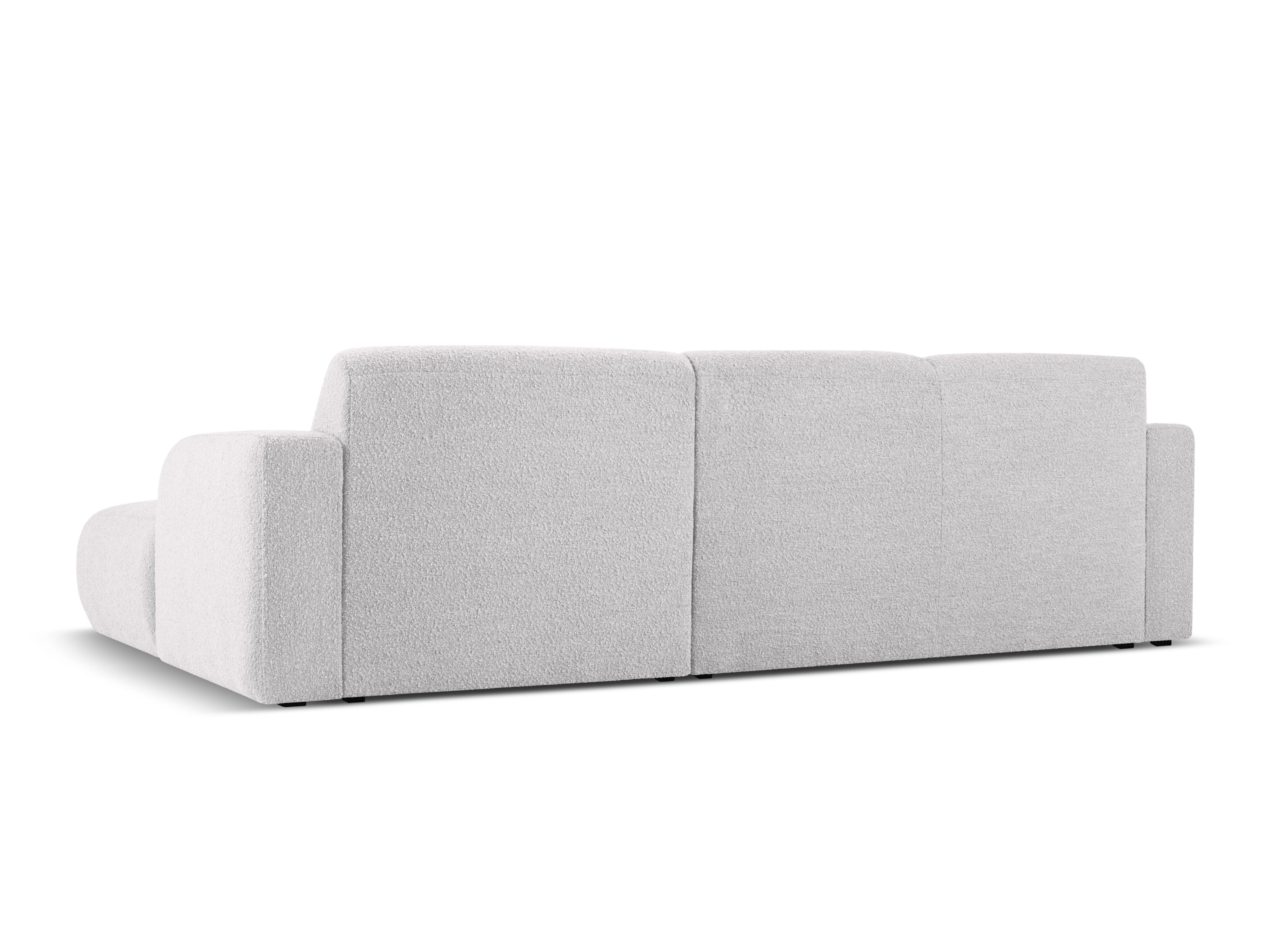 Narożnik w tkaninie boucle prawostronny MOLINO jasnoszary Micadoni Eye on Design