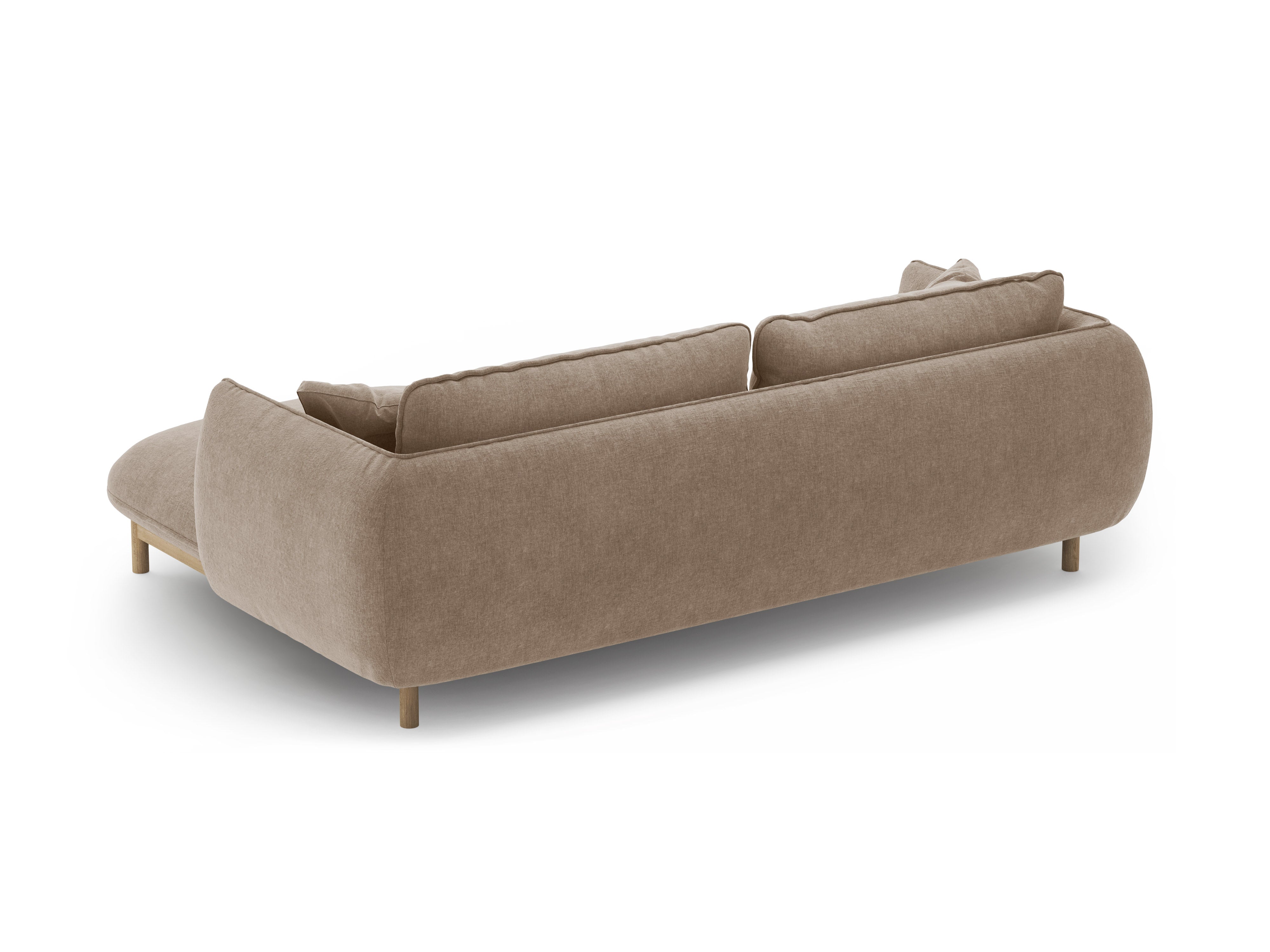 Right-sided corner sofa ADA sand chenille