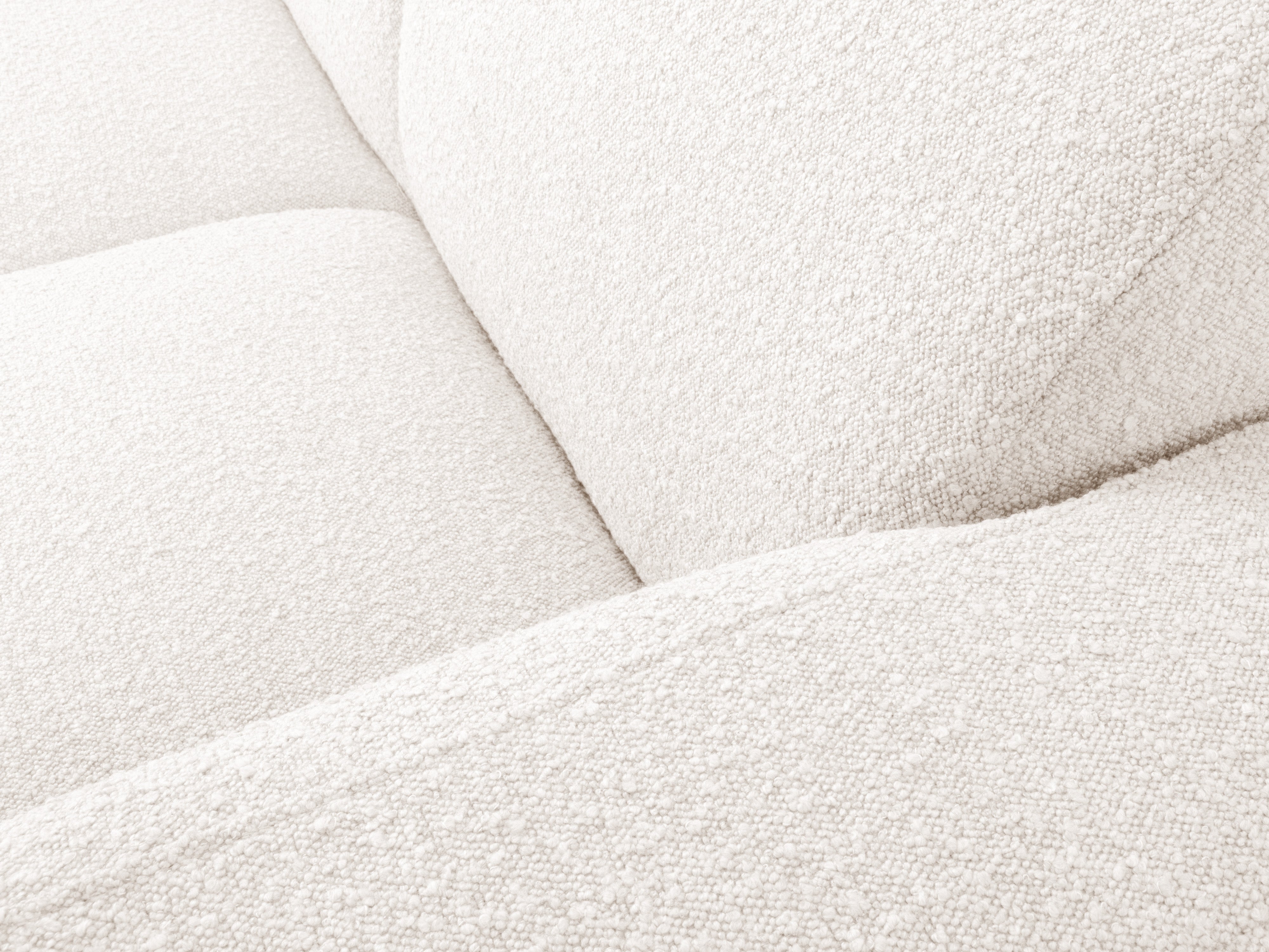 Narożnik w tkaninie boucle prawostronny otwarty MOLINO biały Micadoni Eye on Design