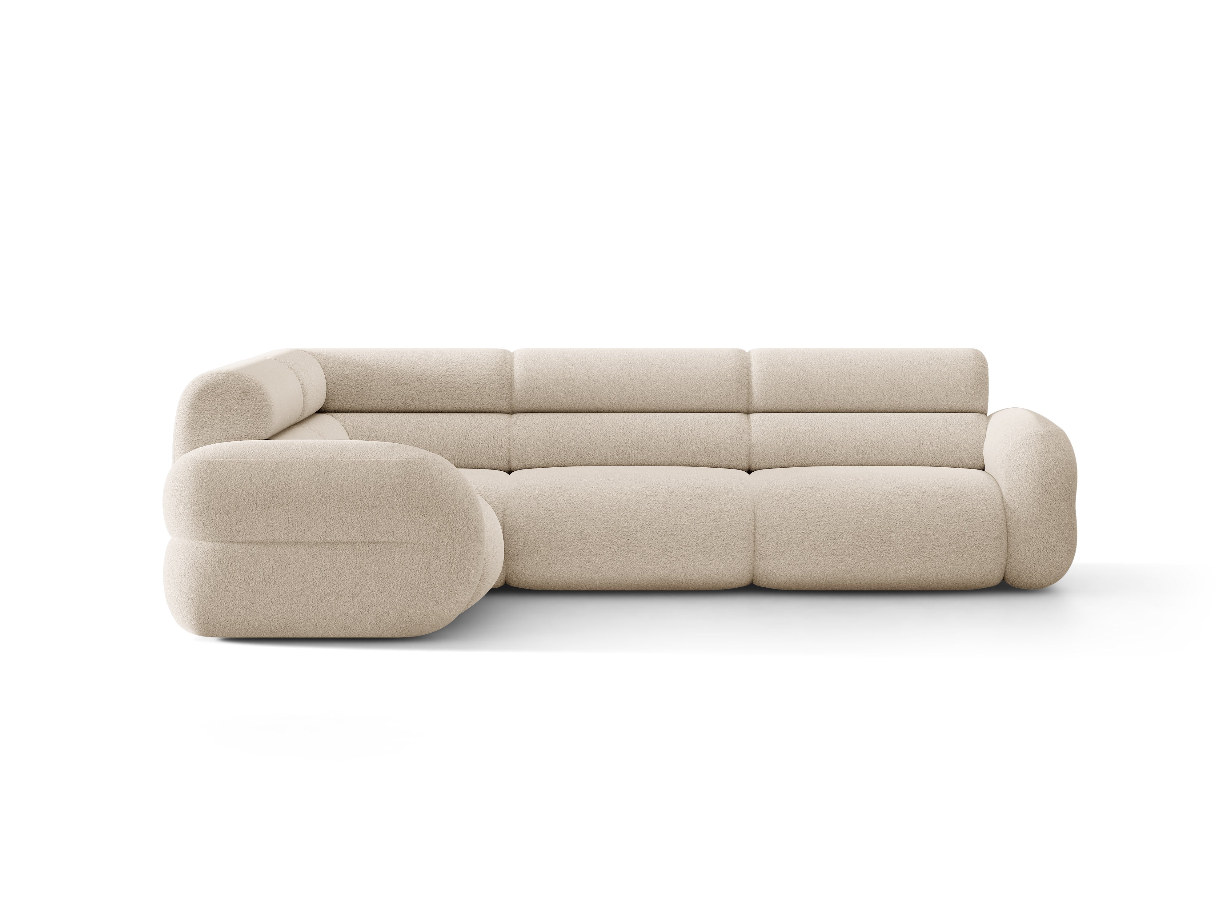 Narožník ve tvaru L levostranný NEO béžový boucle