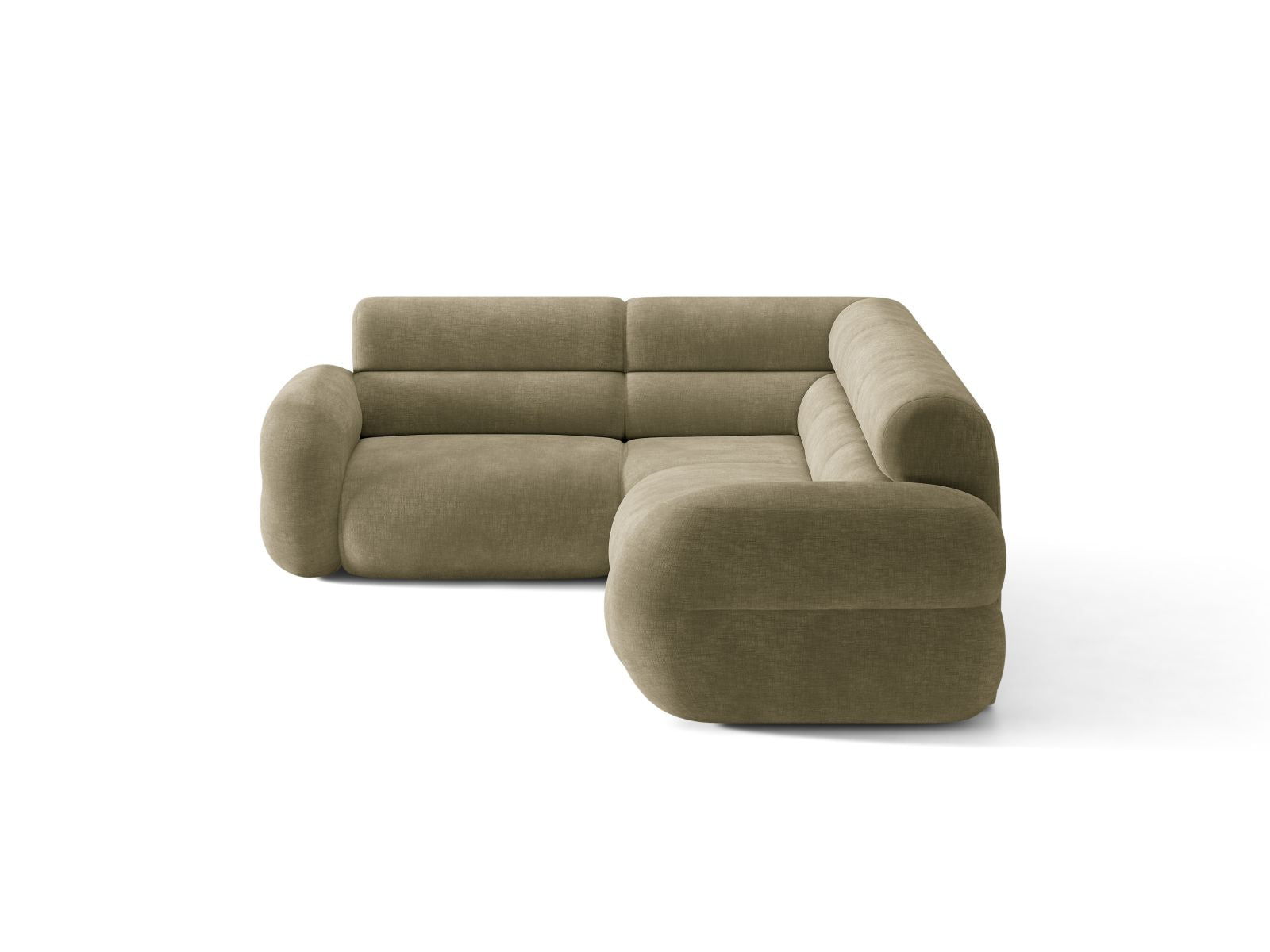 Narožník ve tvaru L levostranný NEO olivový šenil