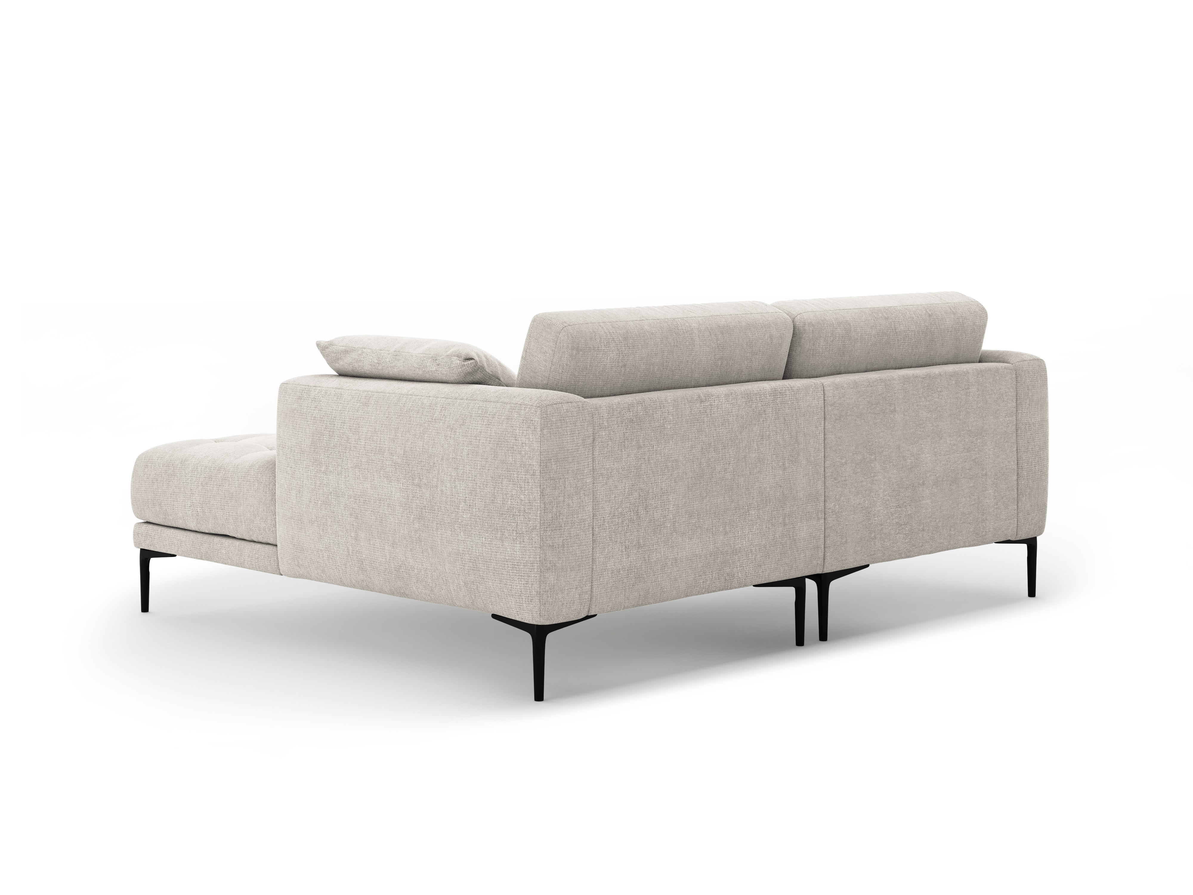 Rohová pohovka BEMY pravá béžový šenil