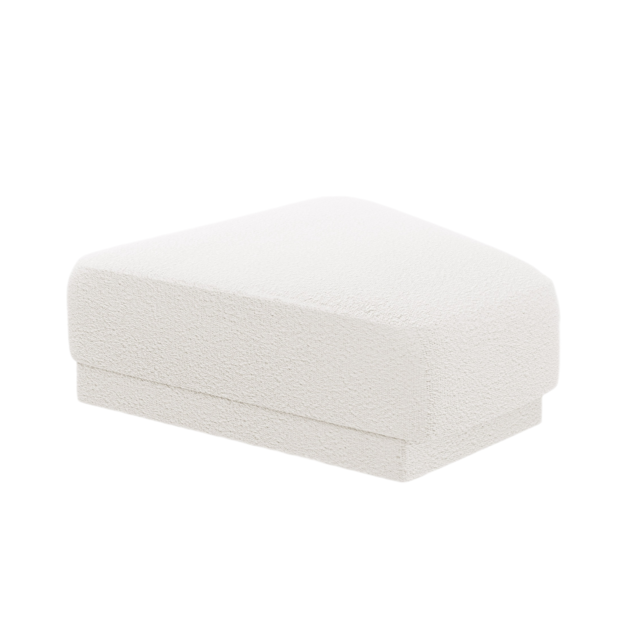 Puf / modul MILEY bílý boucle