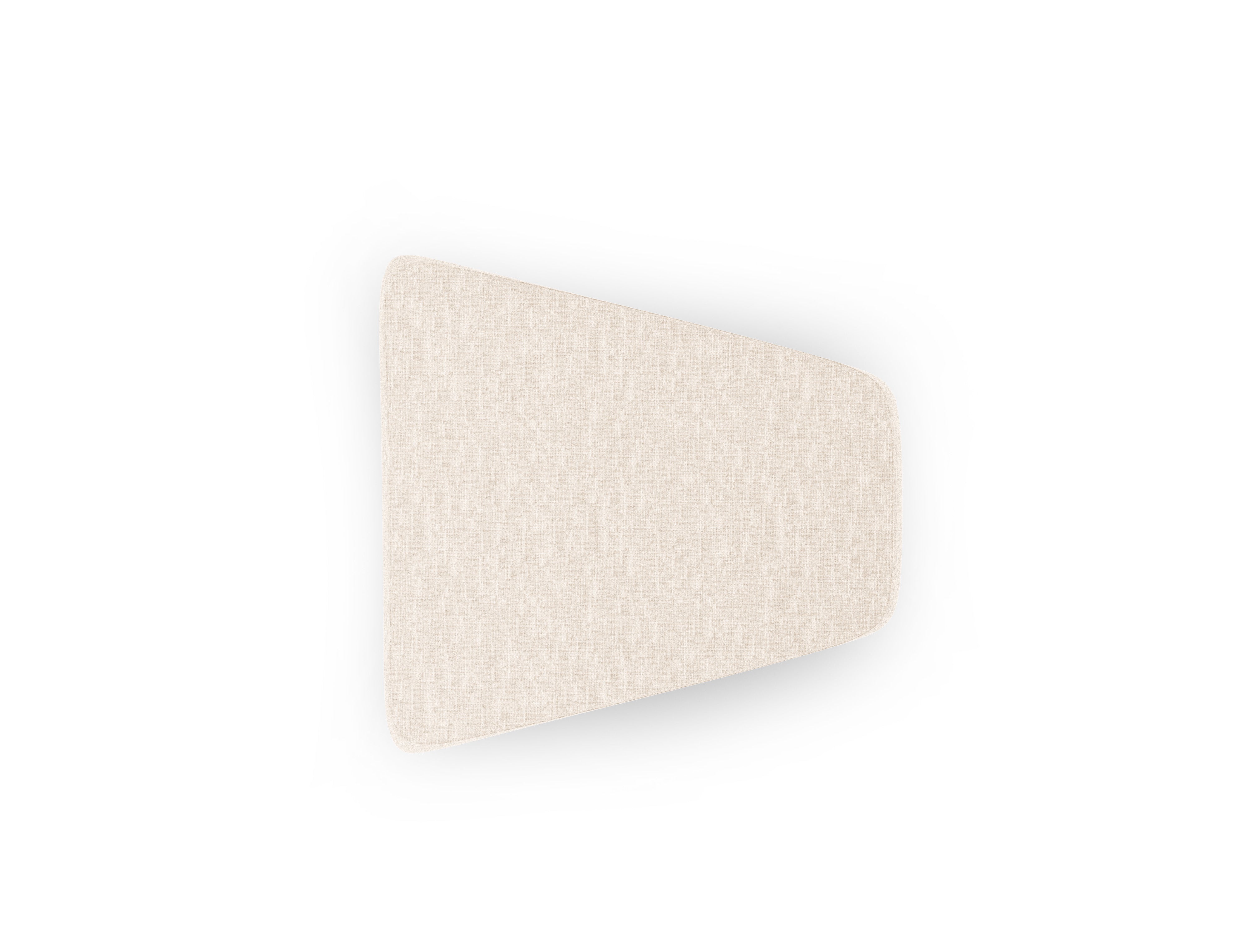 Puf / modul MILEY jasně béžový šenil hedvábný