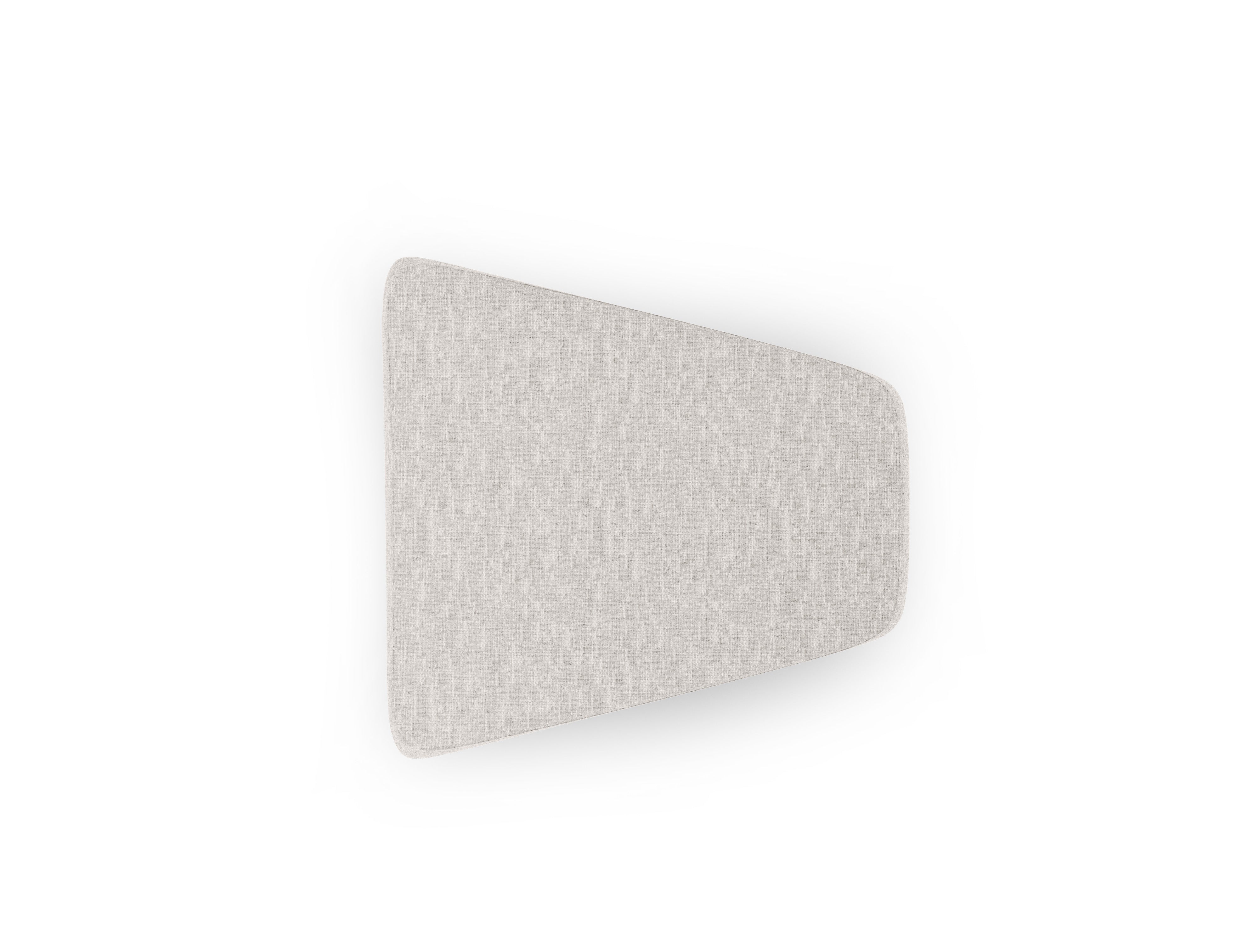 Pouf / module MILEY light gray chenille silky