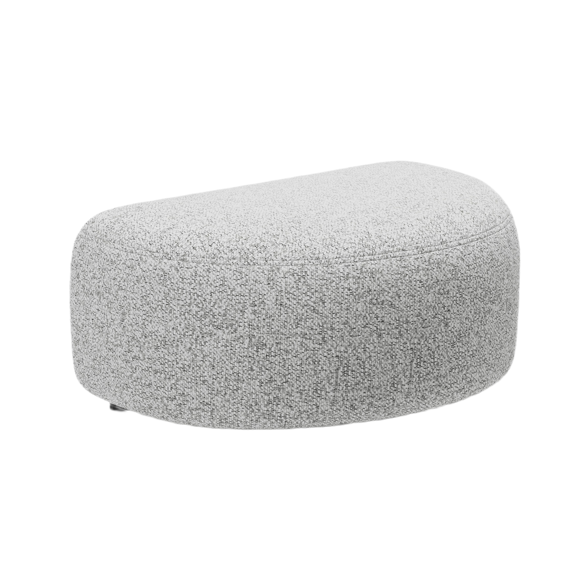 Pouf KATE light gray mélange