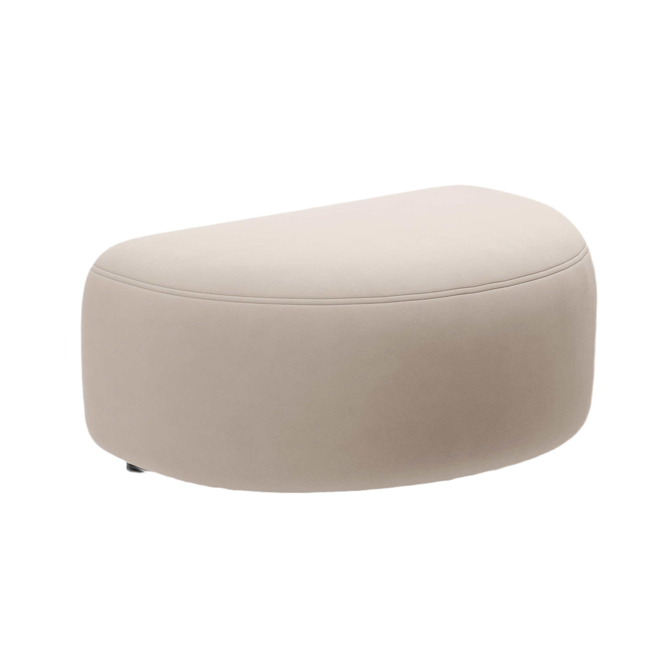 Puf sametový KATE béžový