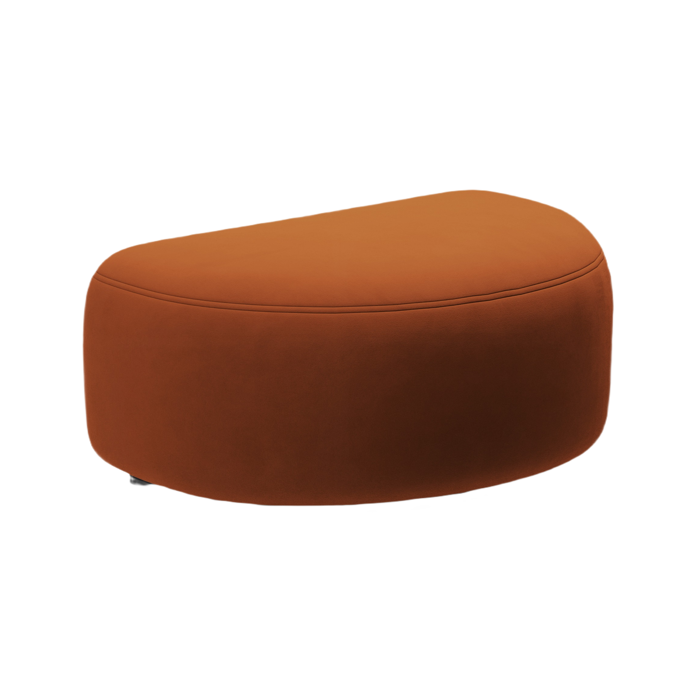 Velvet pouf KATE terracotta