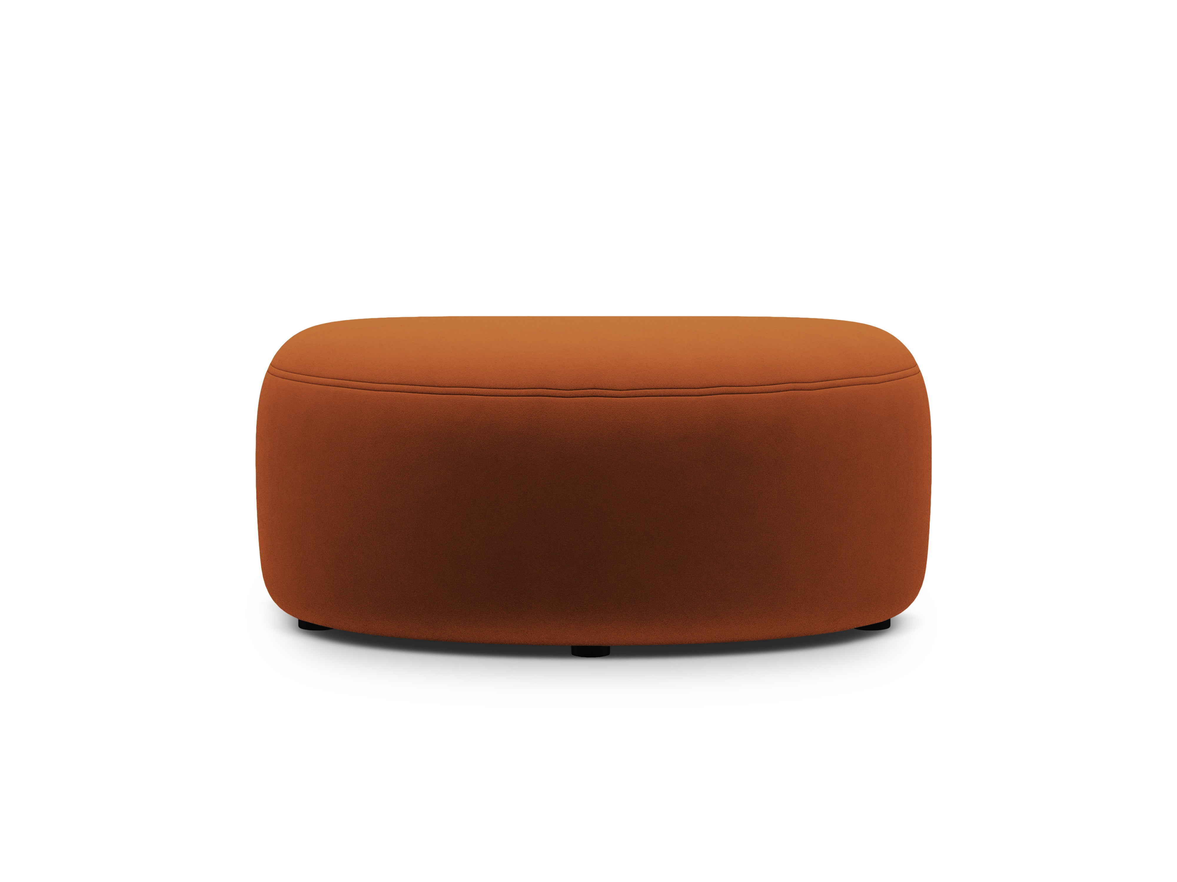 Velvet pouf KATE terracotta