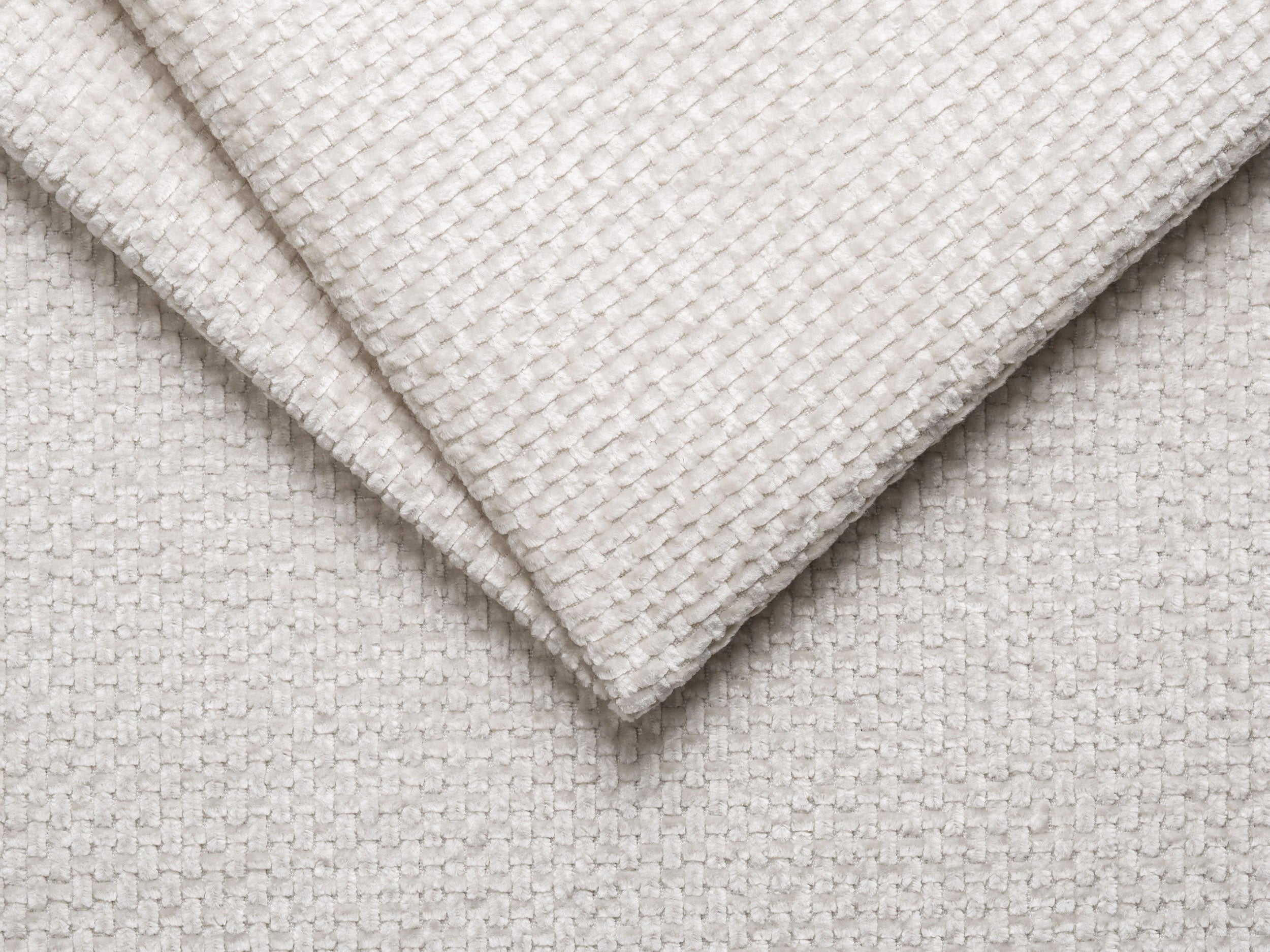 5-seater right-facing LUPINE sofa in light beige chenille