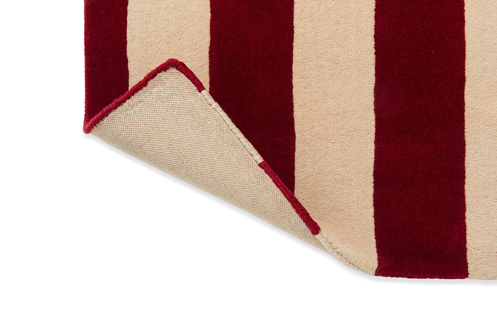 Vlněný koberec RALLI červeno-bežovo-modrý