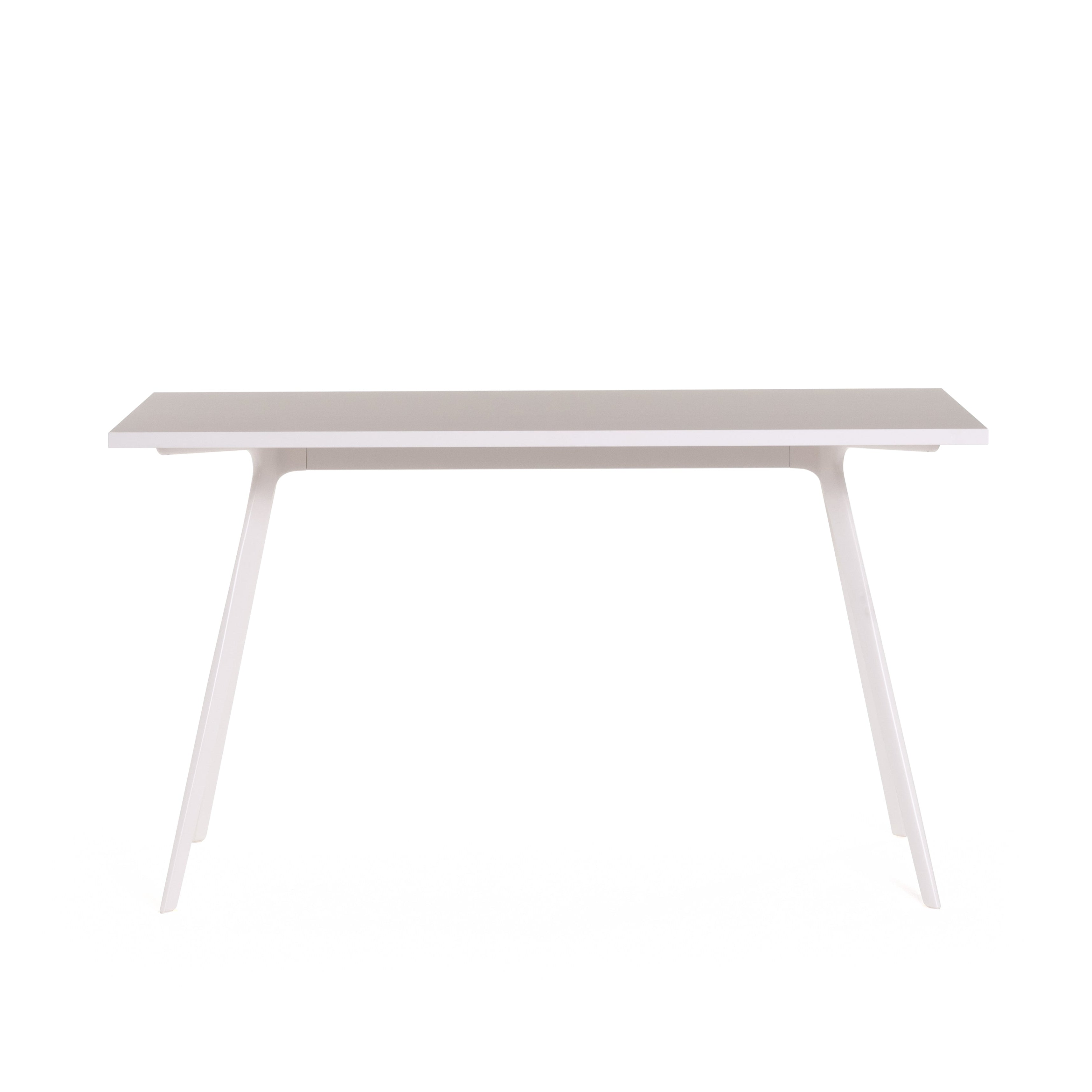 BAGUETTE beige desk with a white base