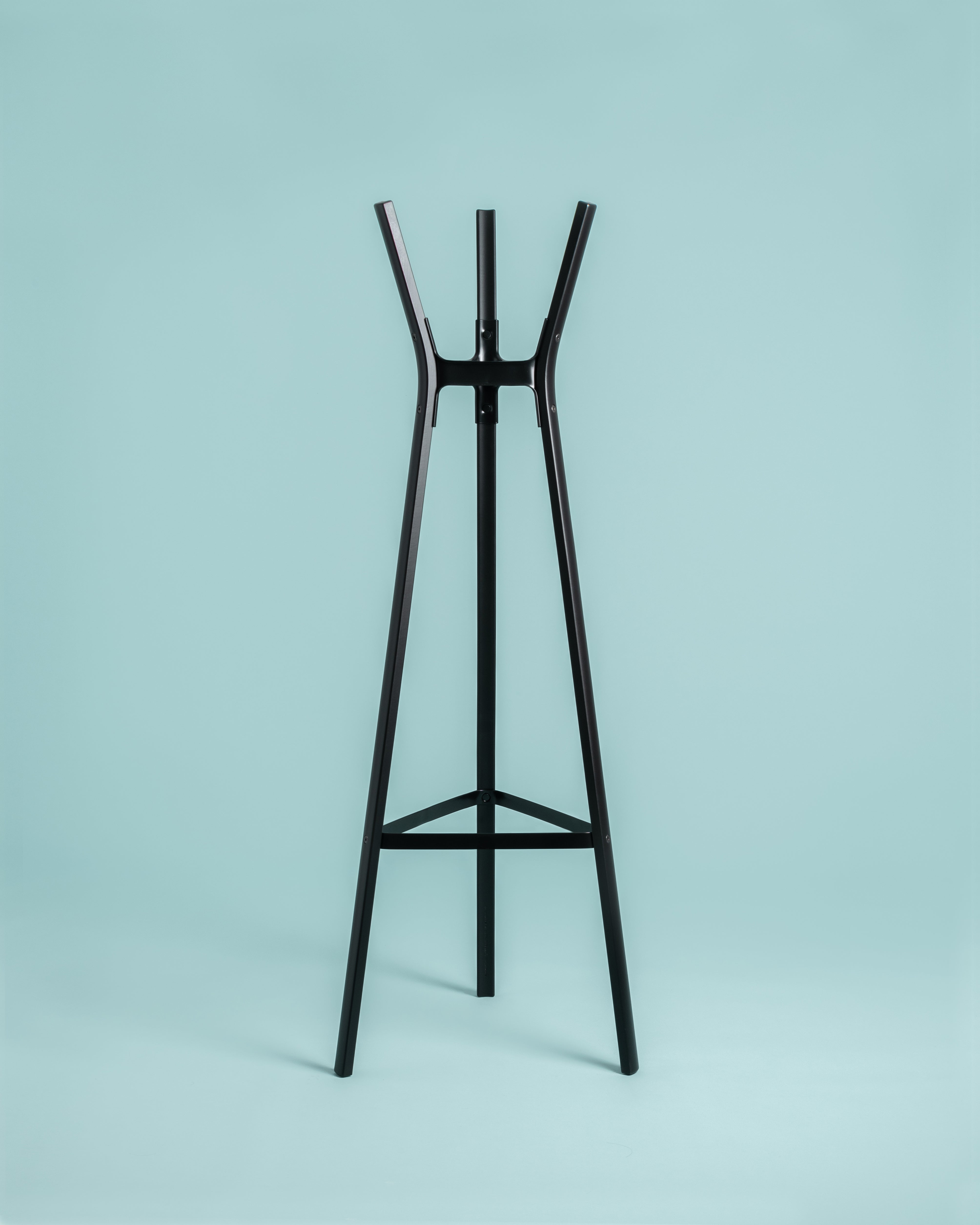 STEELWOOD standing coat rack black beech wood