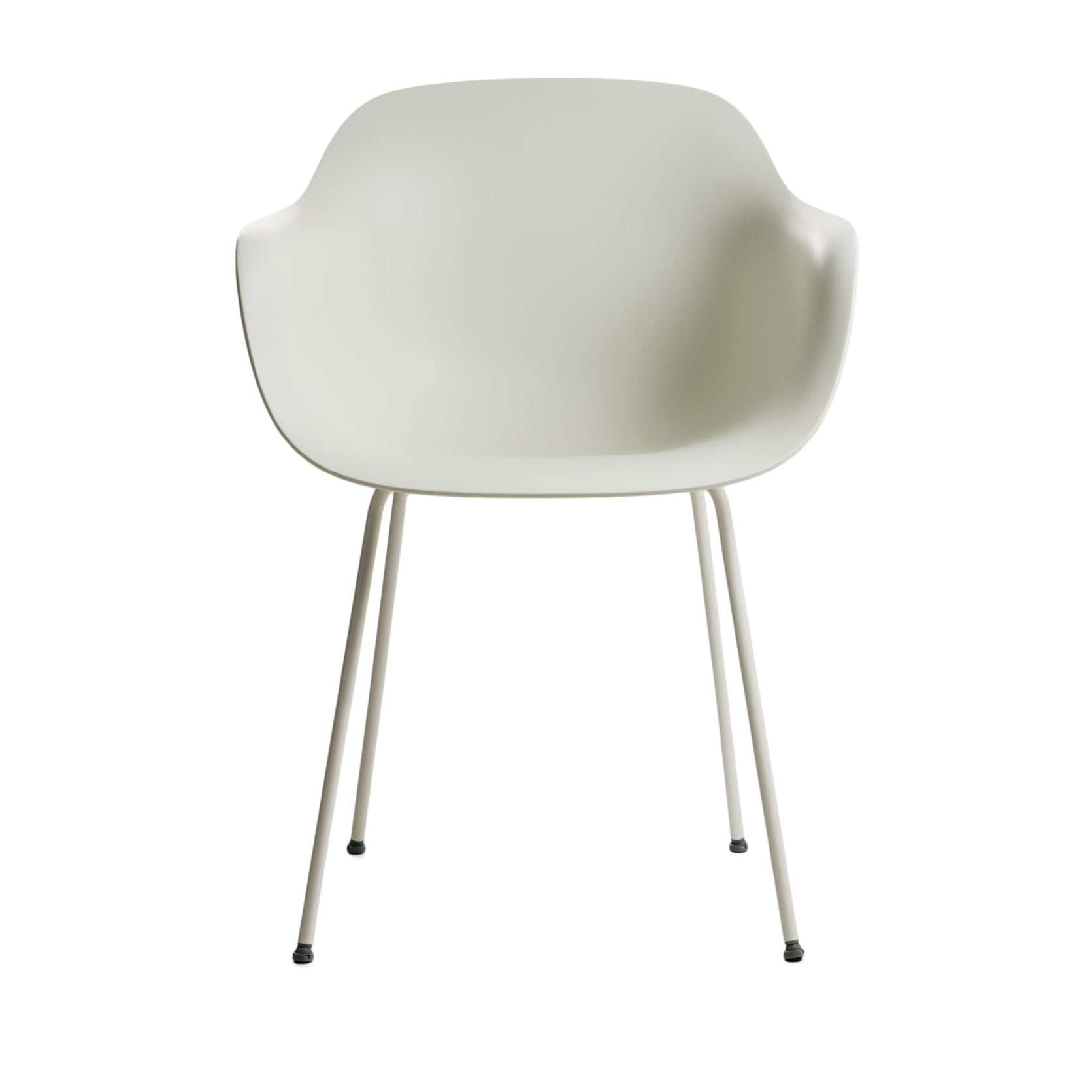 Křeslo SUBSTANCE bílé s kovovým podstavcem