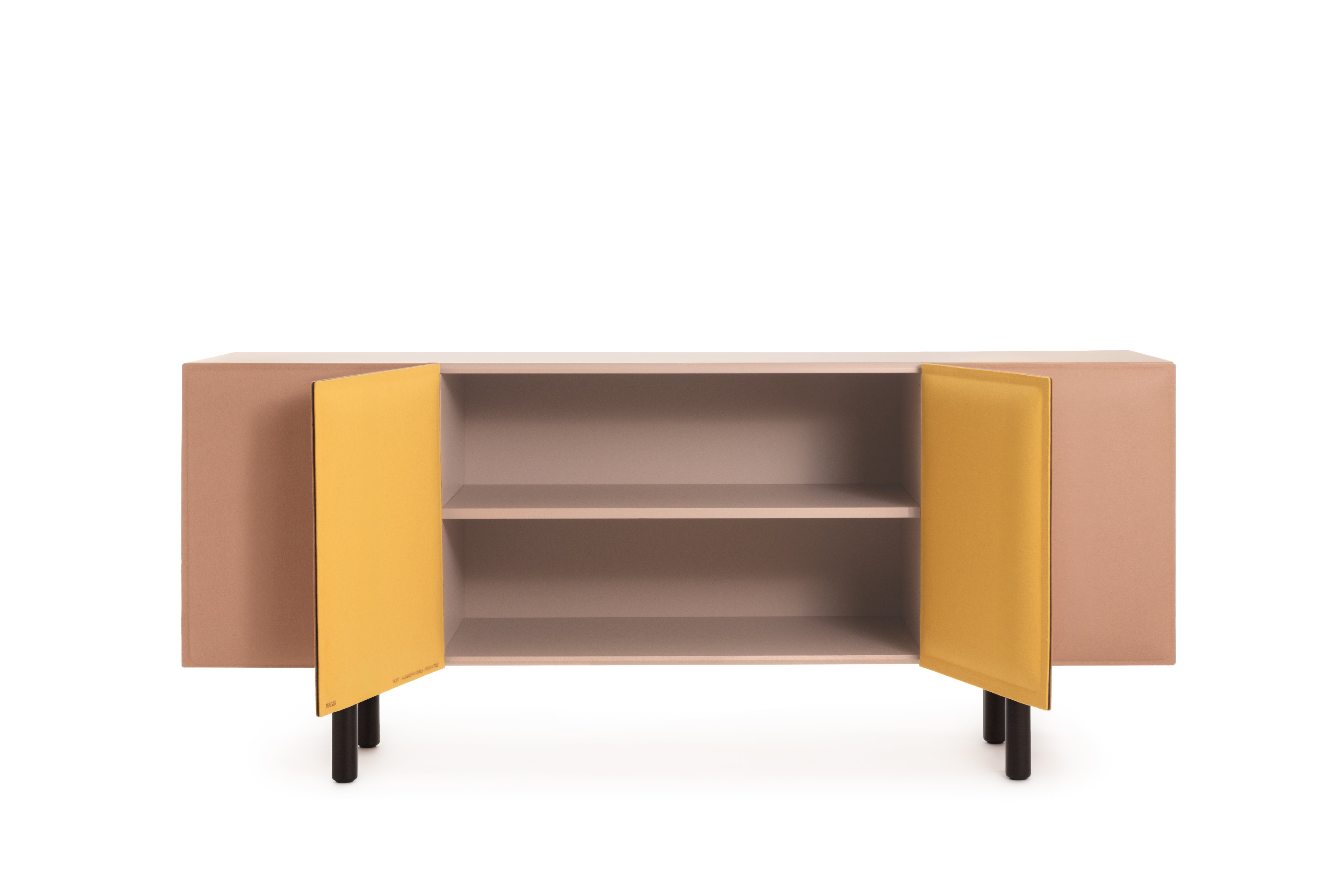 TACITO TV cabinet beige felt