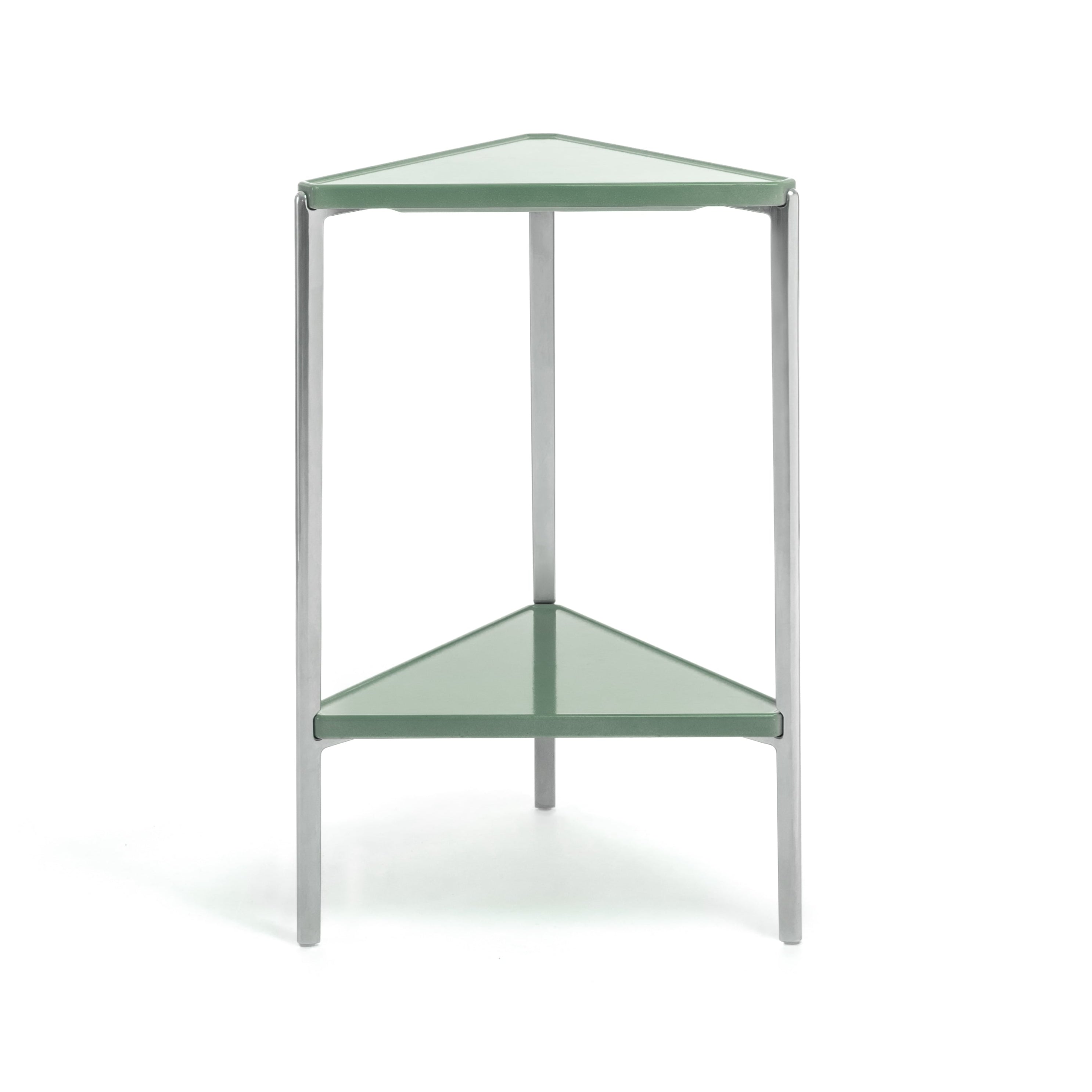 TAMBOUR green concrete side table